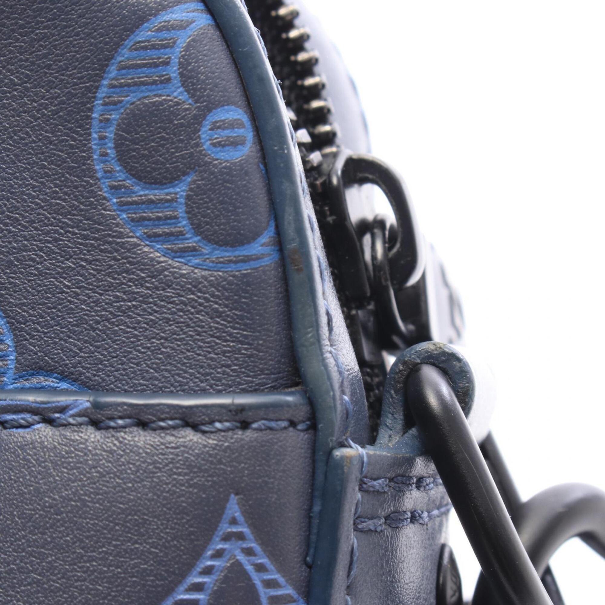 Louis Vuitton Navy Monogram Shadow Handbag Shoulder Bag (Pre-Owned)