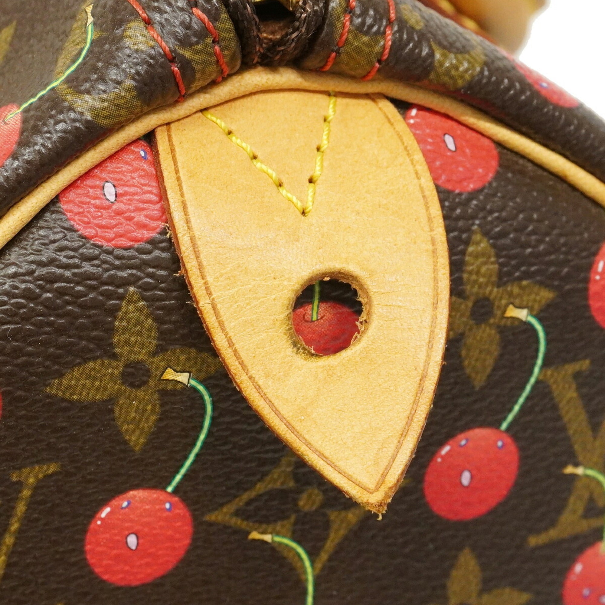Louis Vuitton Brown Red Color Handbag (Pre-Owned)