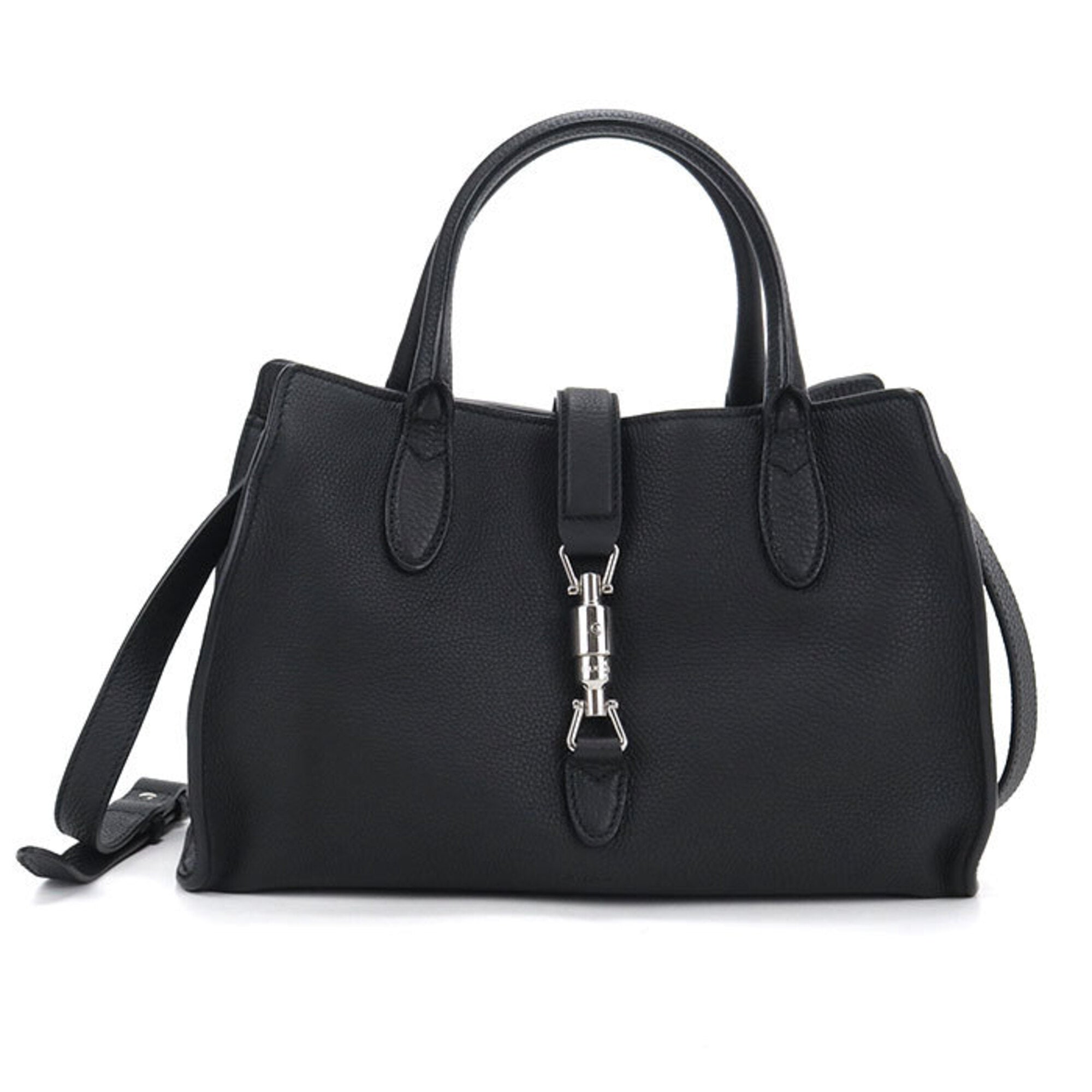 Gucci Black Leather Handbag (Pre-Owned)