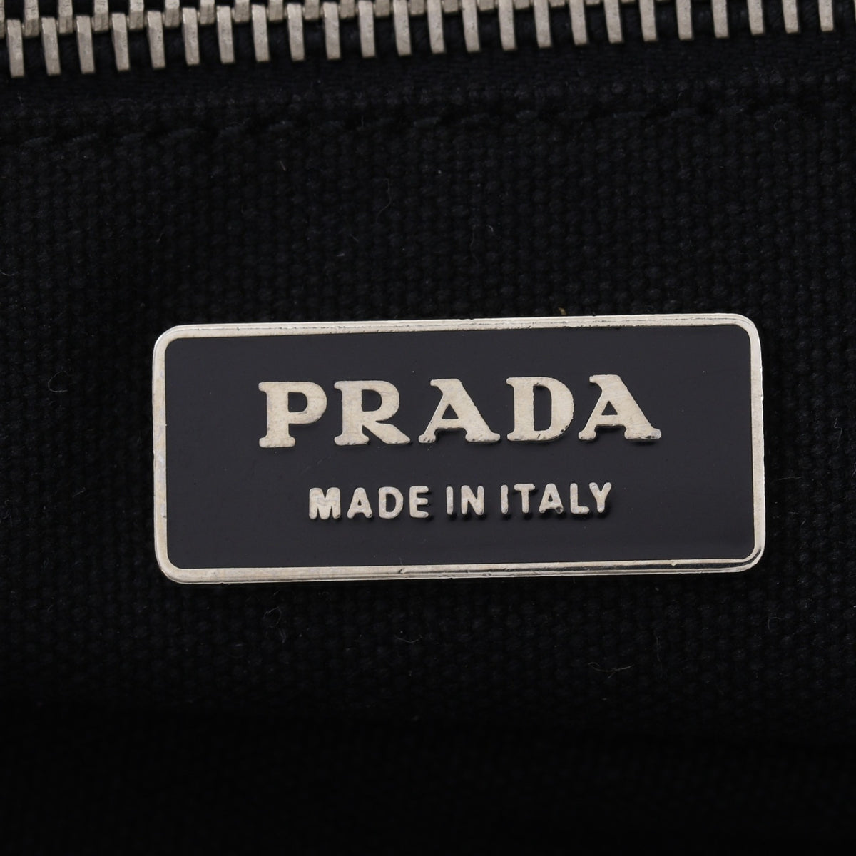 Prada Black Canvas Tote Bag (Pre-Owned)