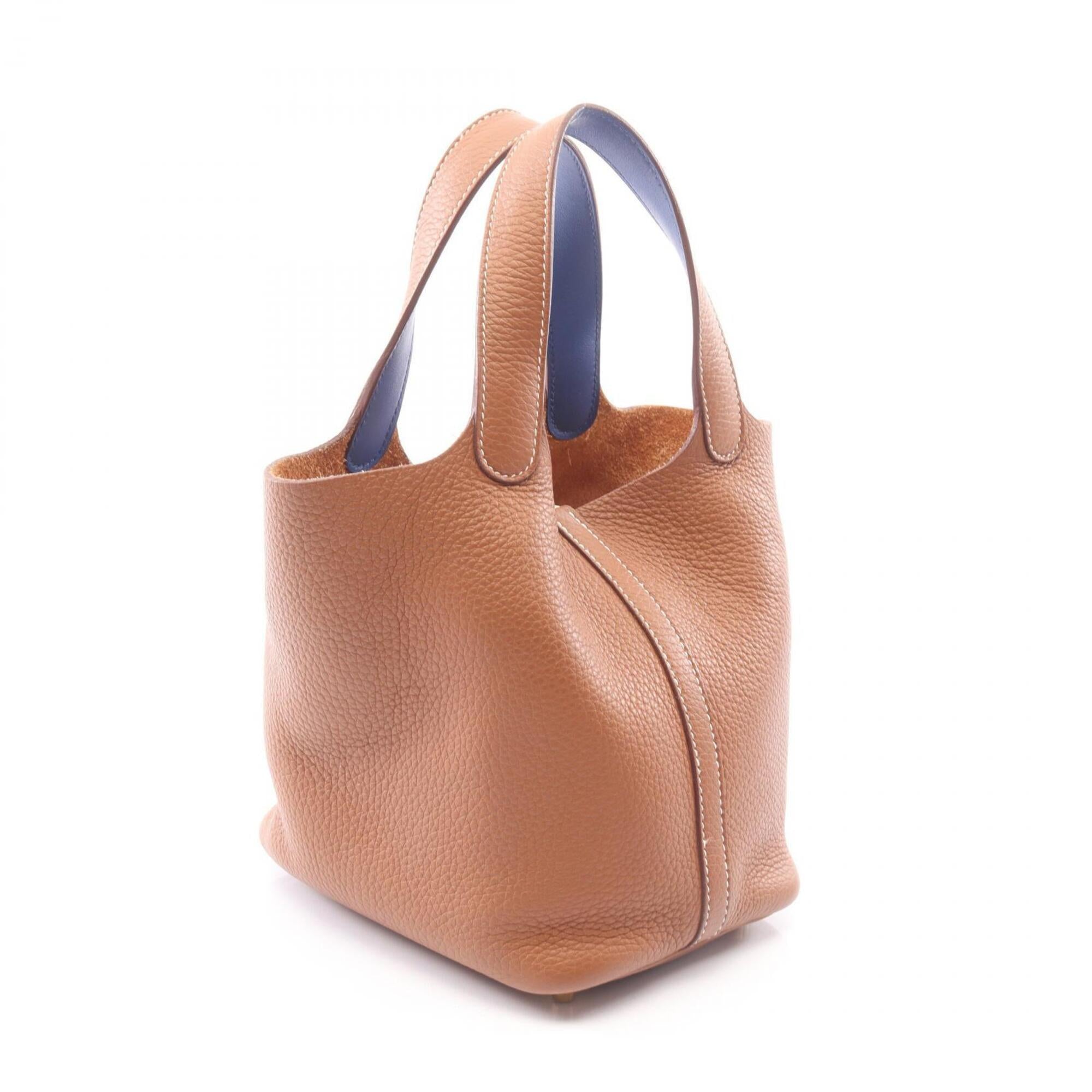 Hermes Brown Taurillon Clemence Leather Leather Handbag (Pre-Owned)