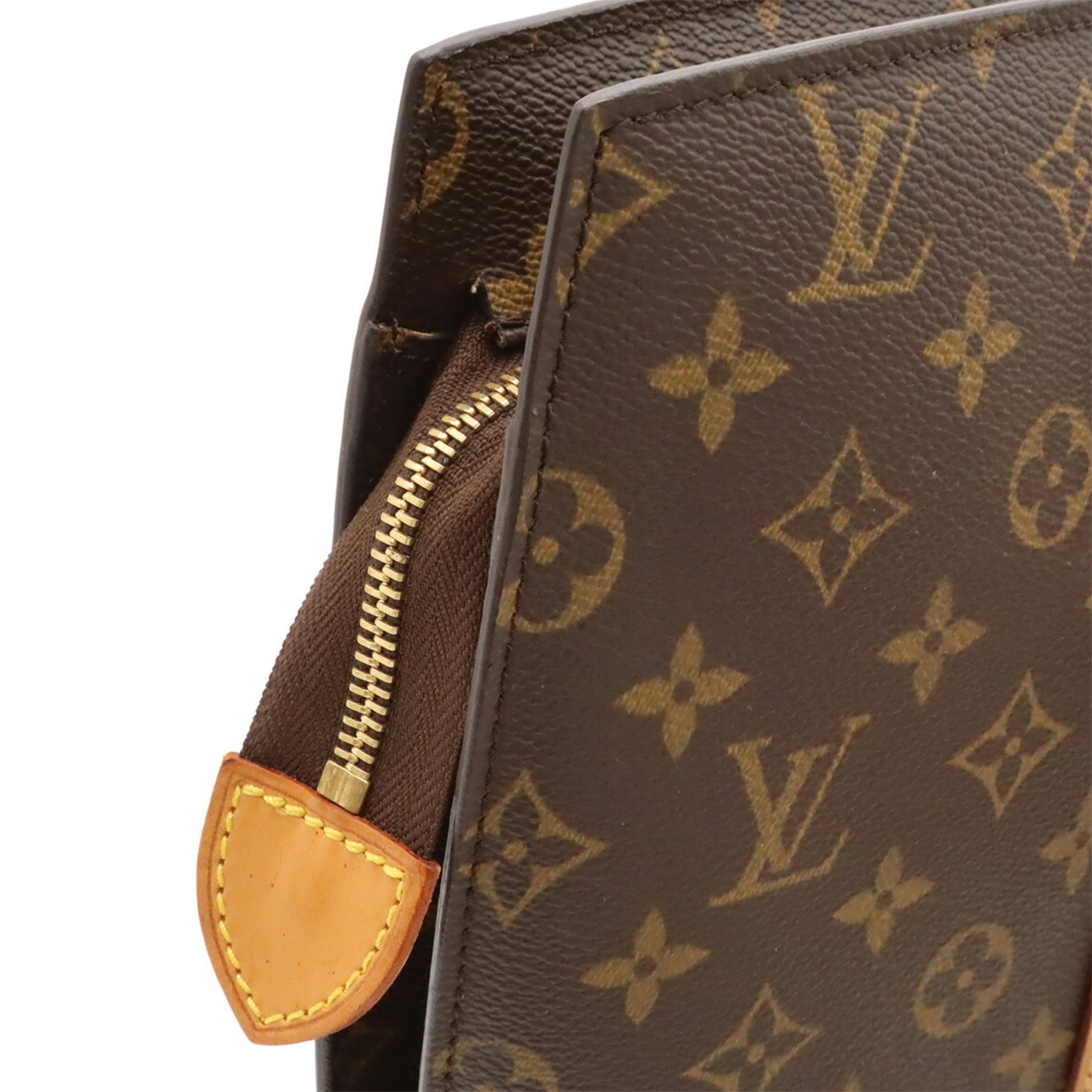 Louis Vuitton Brown Monogram Canvas Shoulder Bag Tote Bag (Pre-Owned)