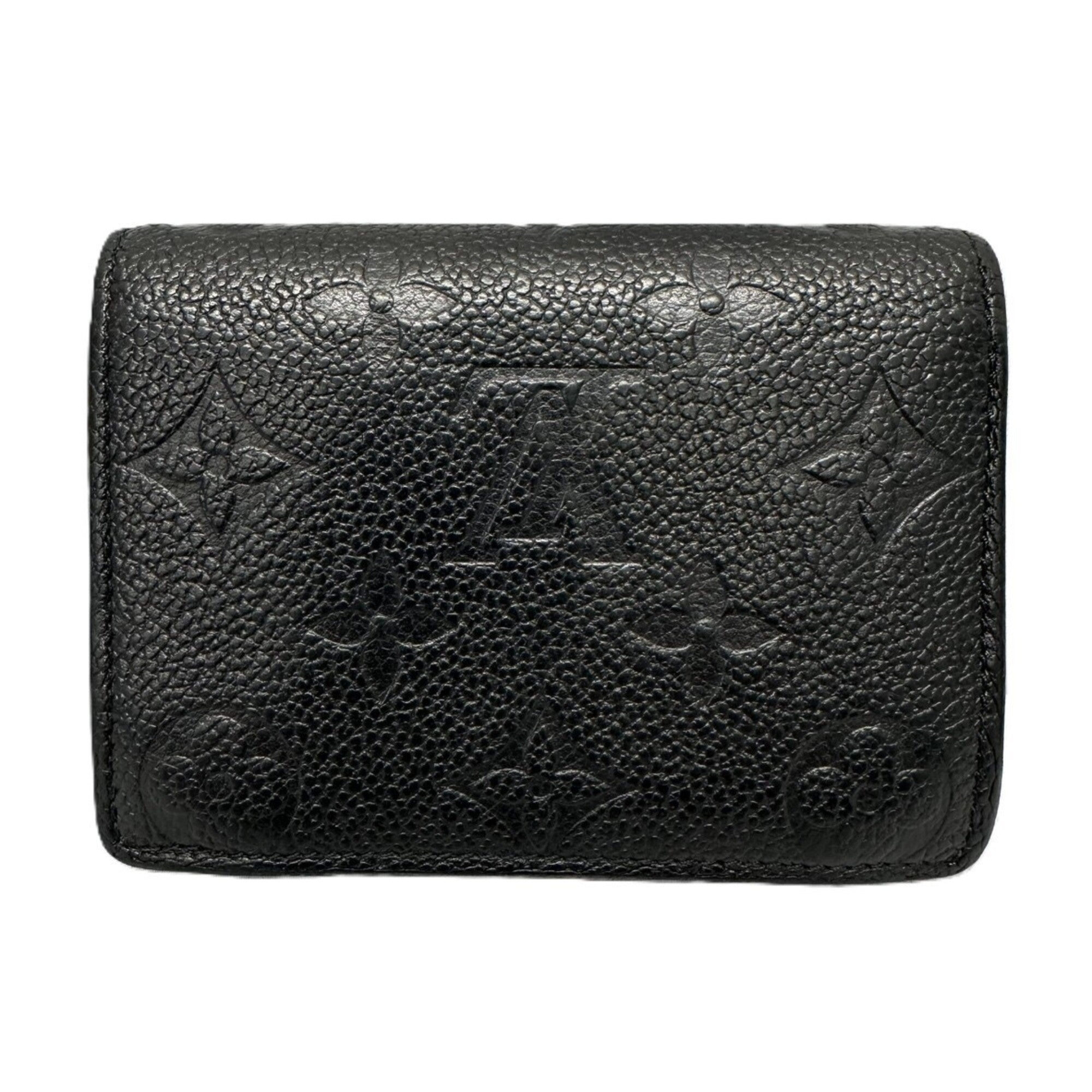 Louis Vuitton Monogram Empreinte Black Noir Monogram Empreinte Coin Purse/Coin Case (Pre-Owned)
