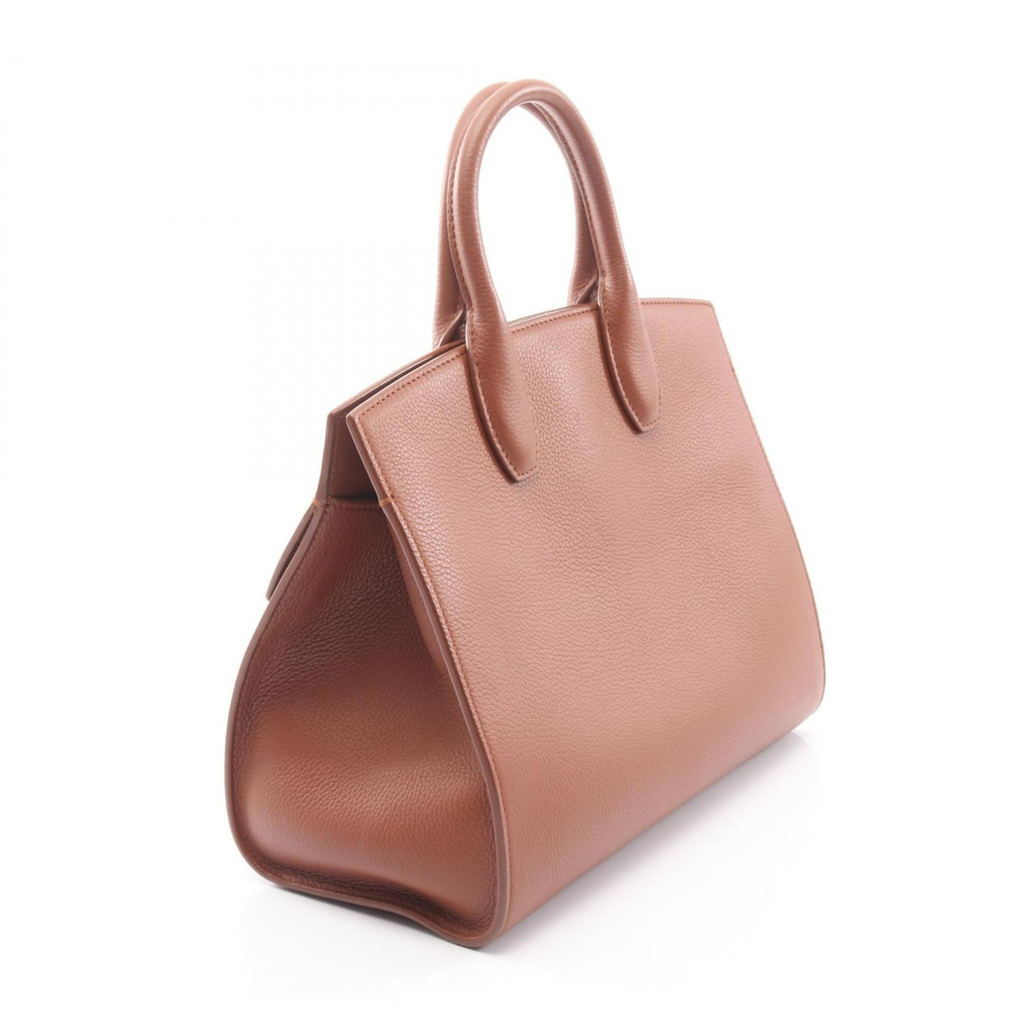 Salvatore Ferragamo Brown Leather Handbag (Pre-Owned)