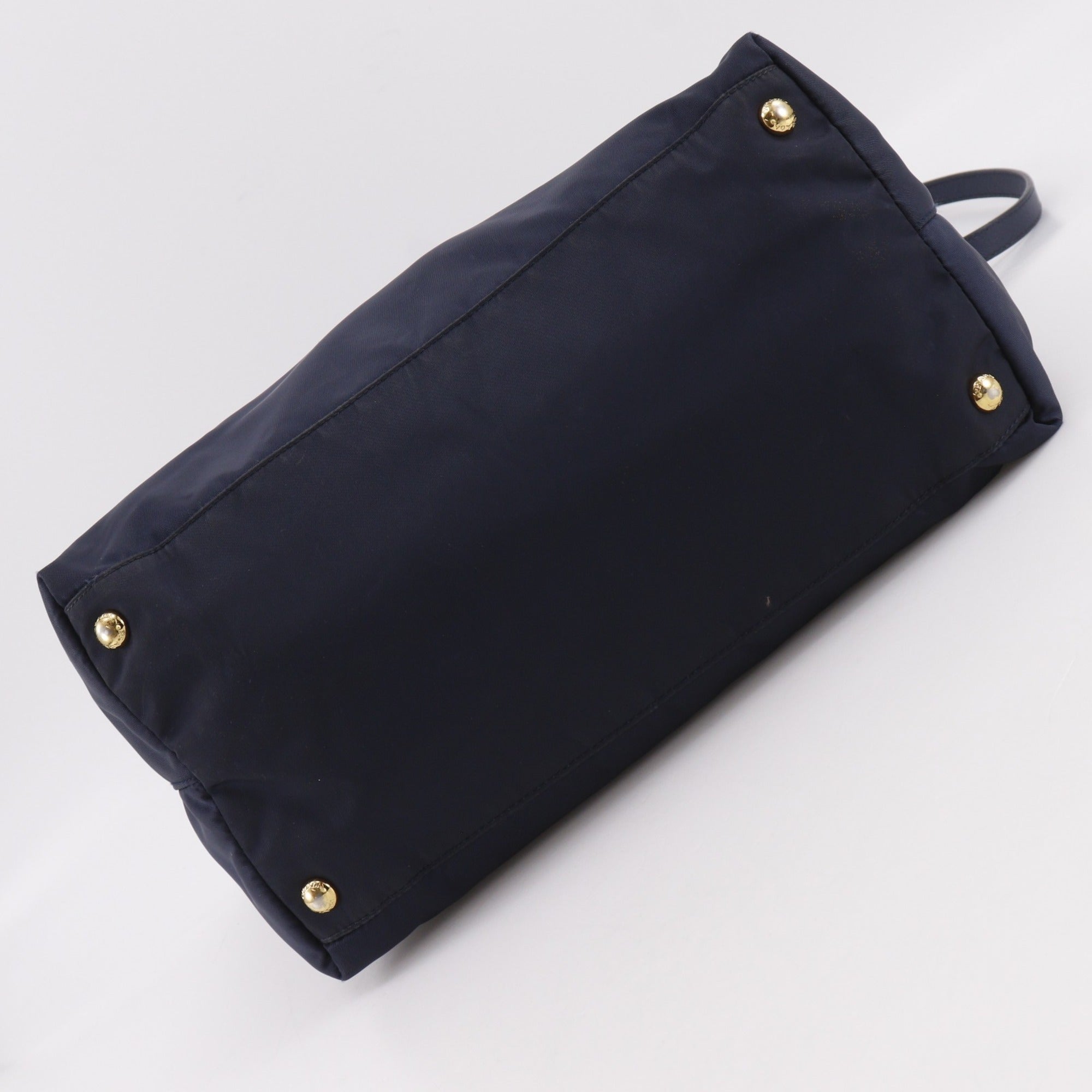 Prada Navy Nylon Handbag (Pre-Owned)