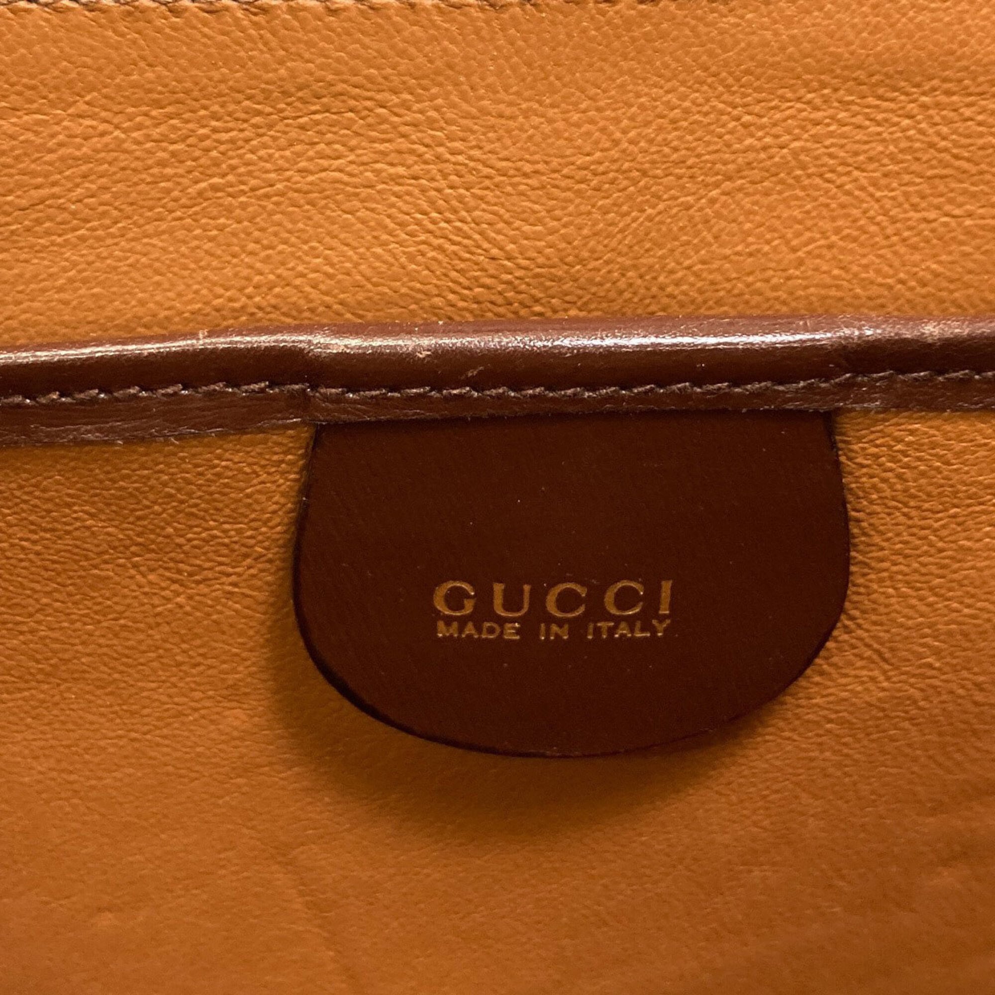 Gucci Brown Leather Handbag (Pre-Owned)