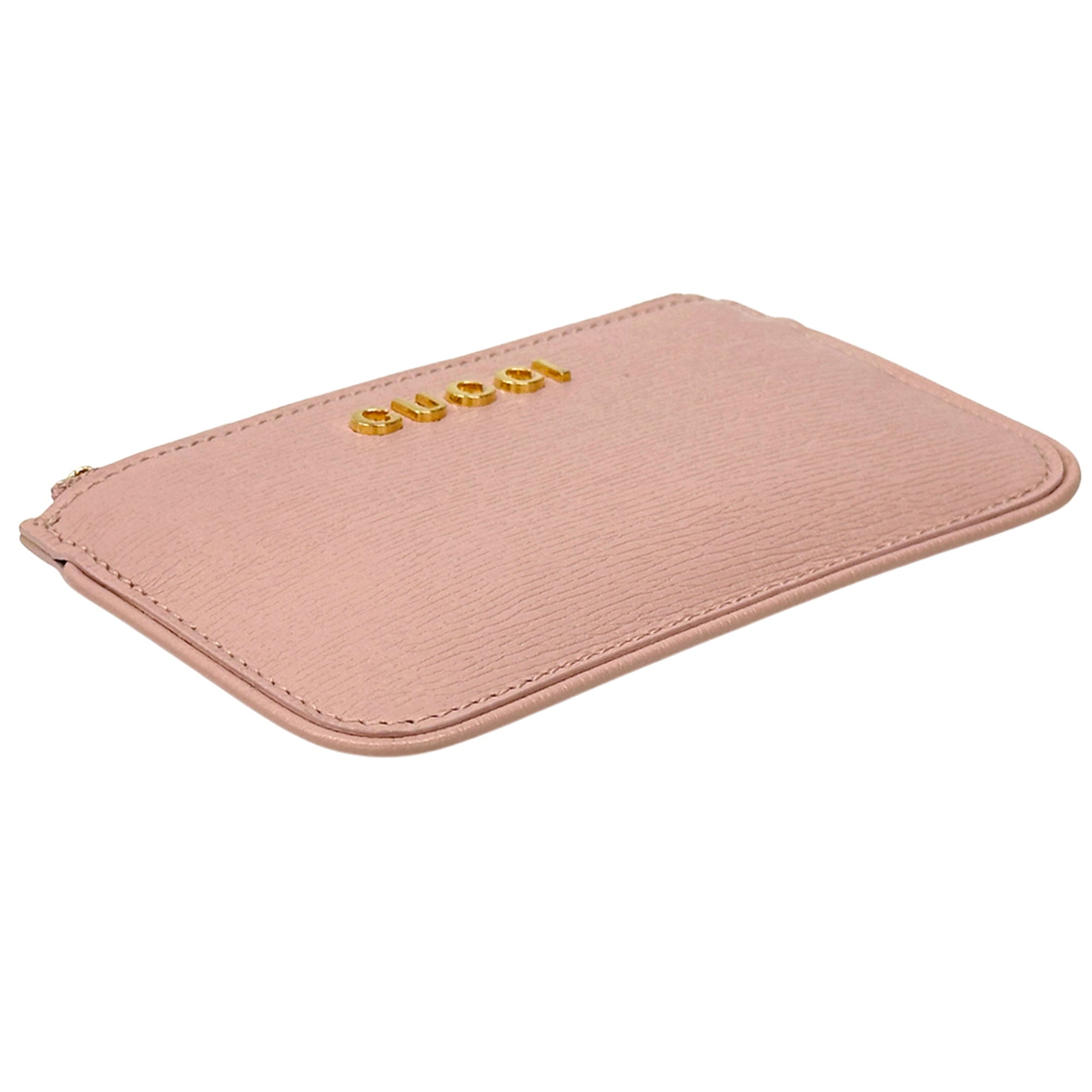 Gucci Pink Leather Coin Purse/Coin Case (Pre-Owned)