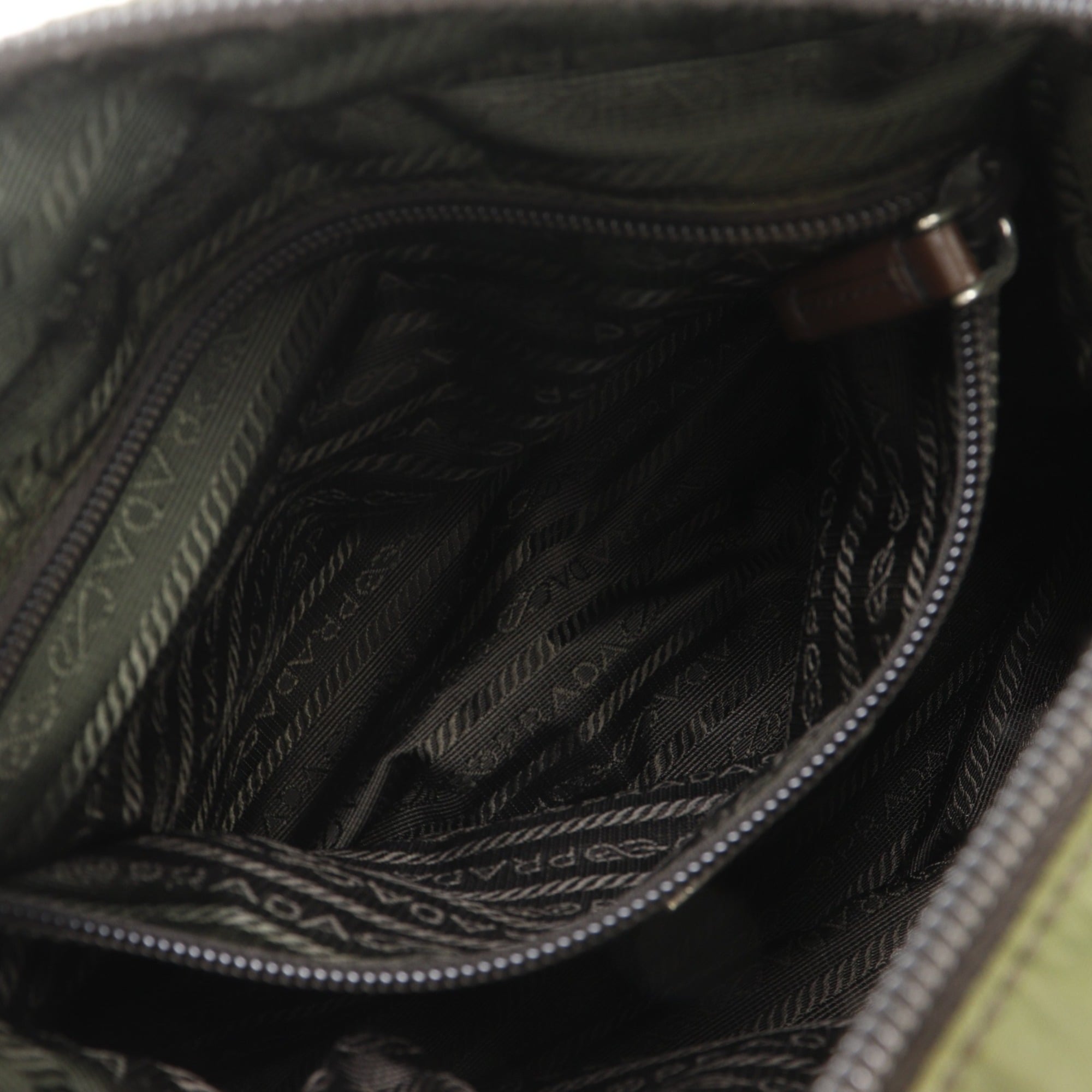 Prada Khaki Nylon Handbag (Pre-Owned)