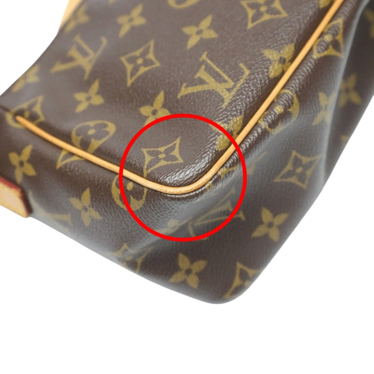 Louis Vuitton Brown Monogram Canvas Shoulder Bag (Pre-Owned)