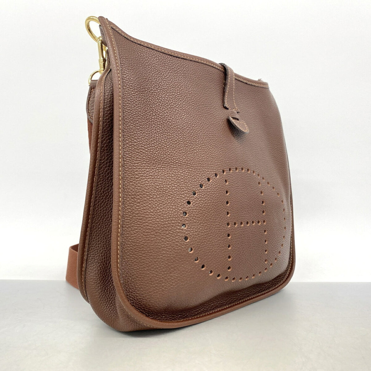 Hermes Sienne Taurillon Clemence Leather Shoulder Bag (Pre-Owned)