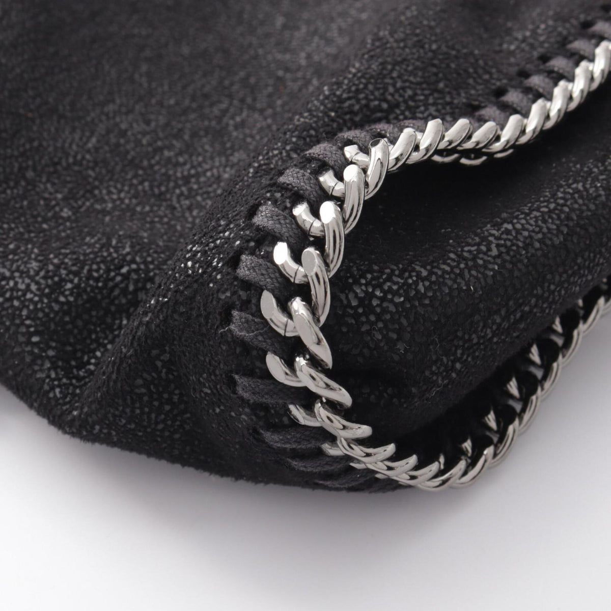 Stella Mccartney Black Faux Leather Handbag Shoulder Bag (Pre-Owned)