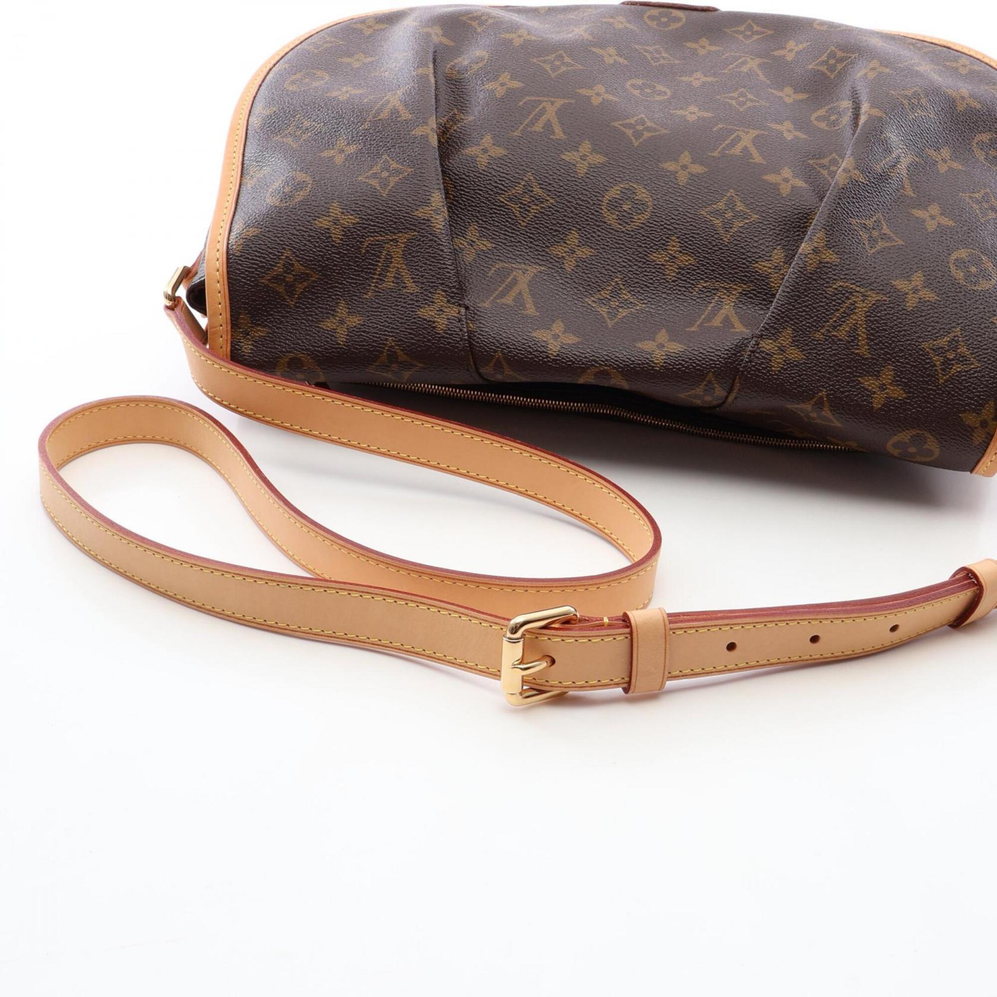 Louis Vuitton Brown Pvc Leather Handbag Shoulder Bag (Pre-Owned)