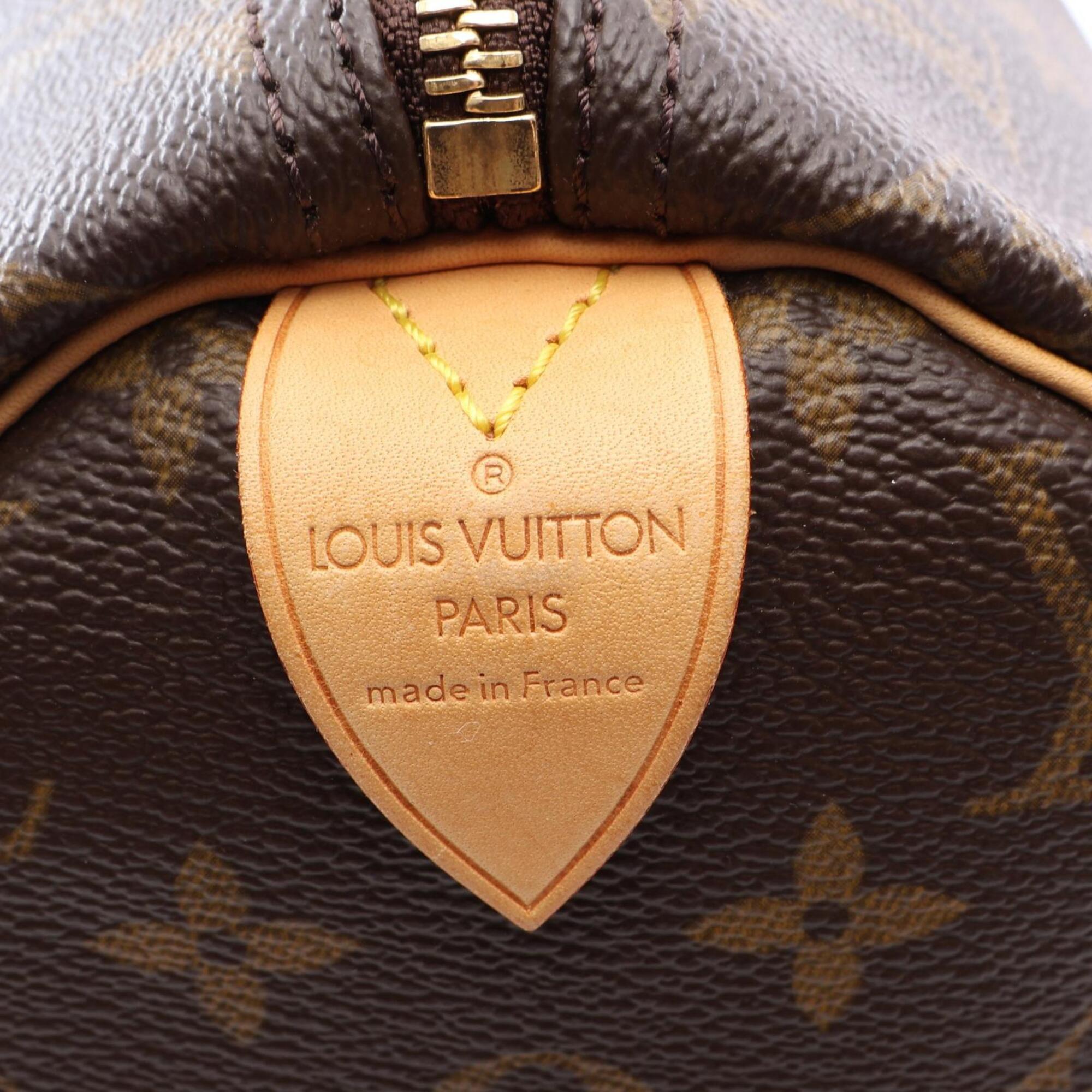 Louis Vuitton Brown Coated Canvas Monogram Leather Handbag (Pre-Owned)