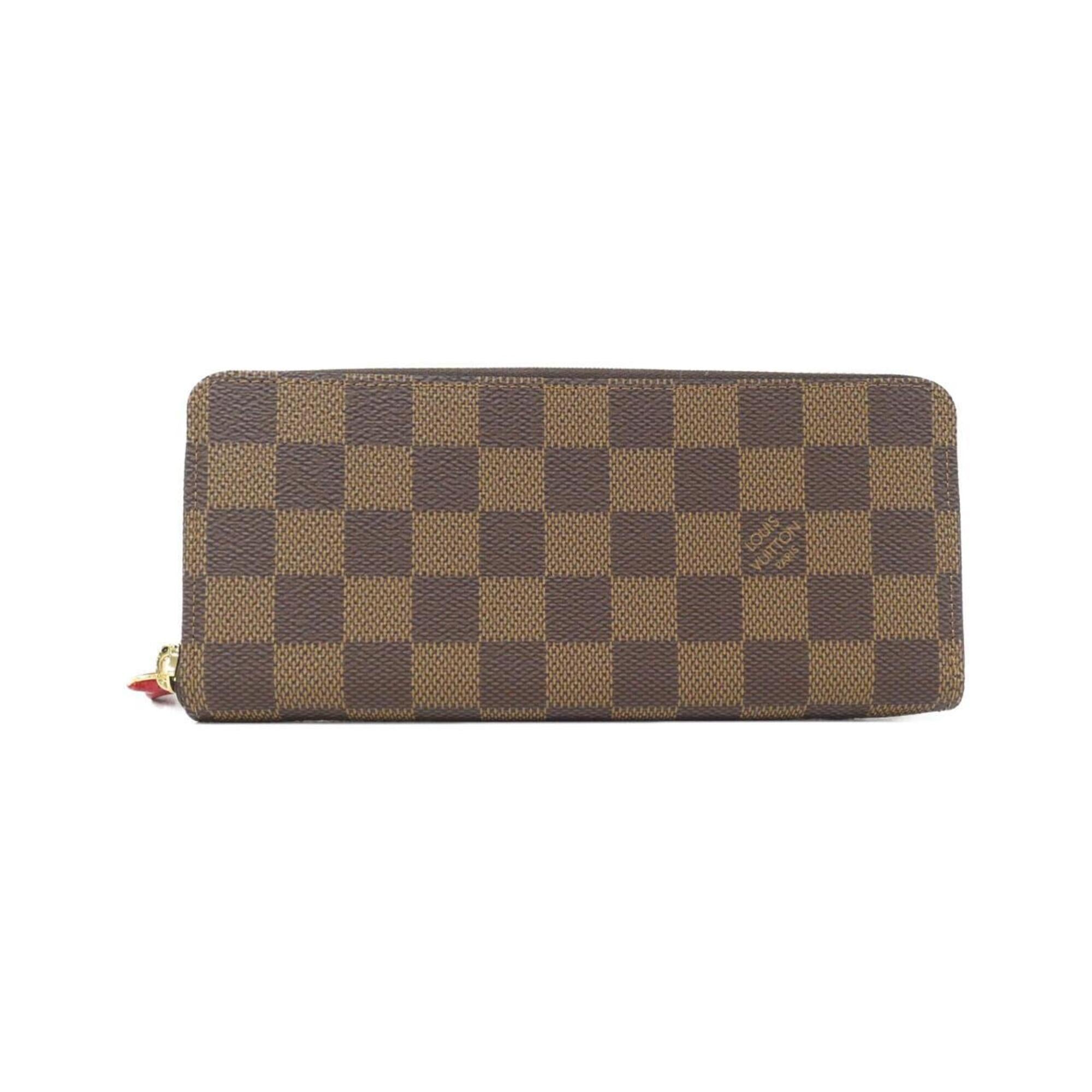 Louis Vuitton Damier Ebene Coated Canvas Long Wallet (Bi-Fold) (Pre-Owned)
