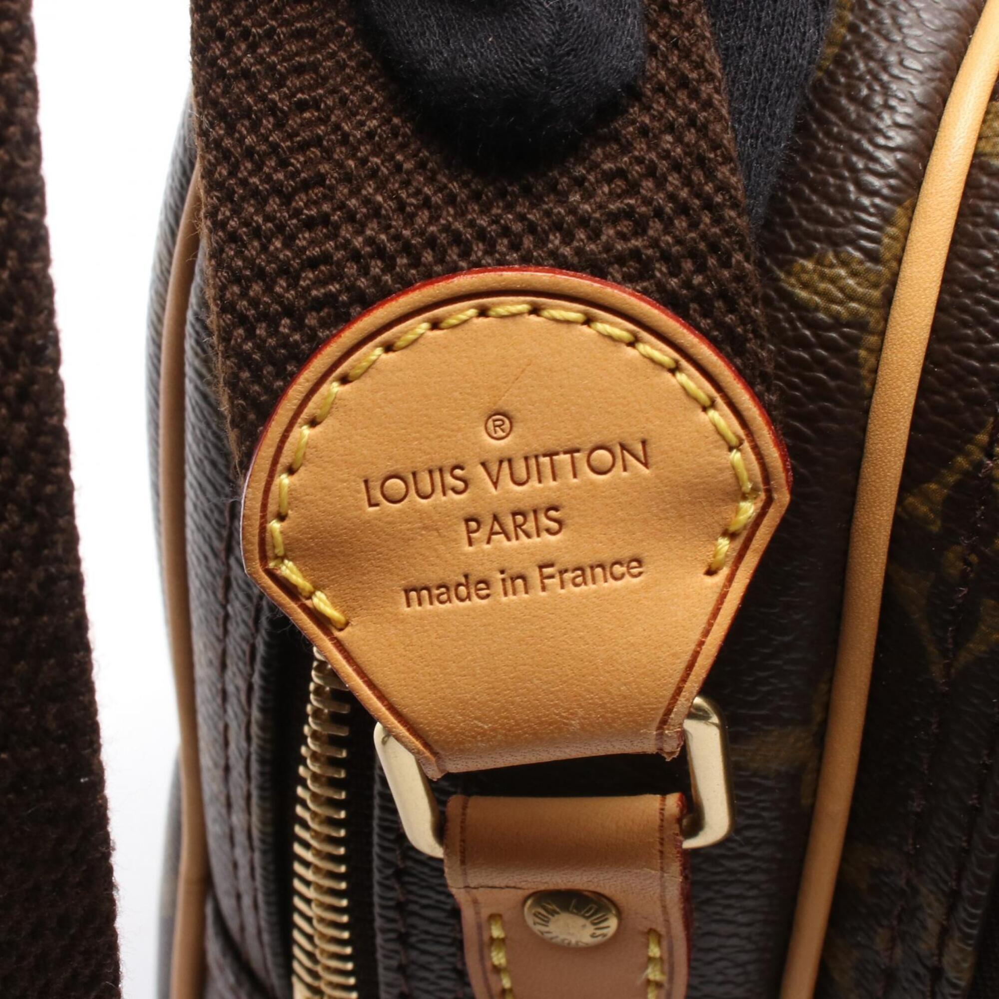 Louis Vuitton Brown Coated Canvas Monogram Pvc Leather Handbag Shoulder Bag (Pre-Owned)