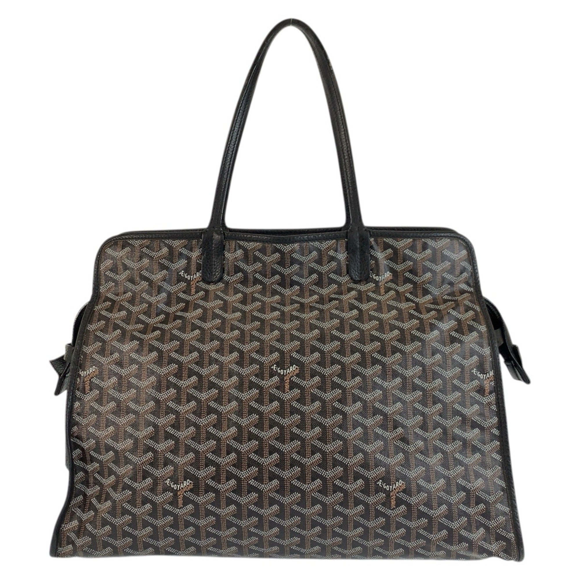 Goyard Black Brown Pvc Leather Shoulder Bag Tote Bag (Pre-Owned)