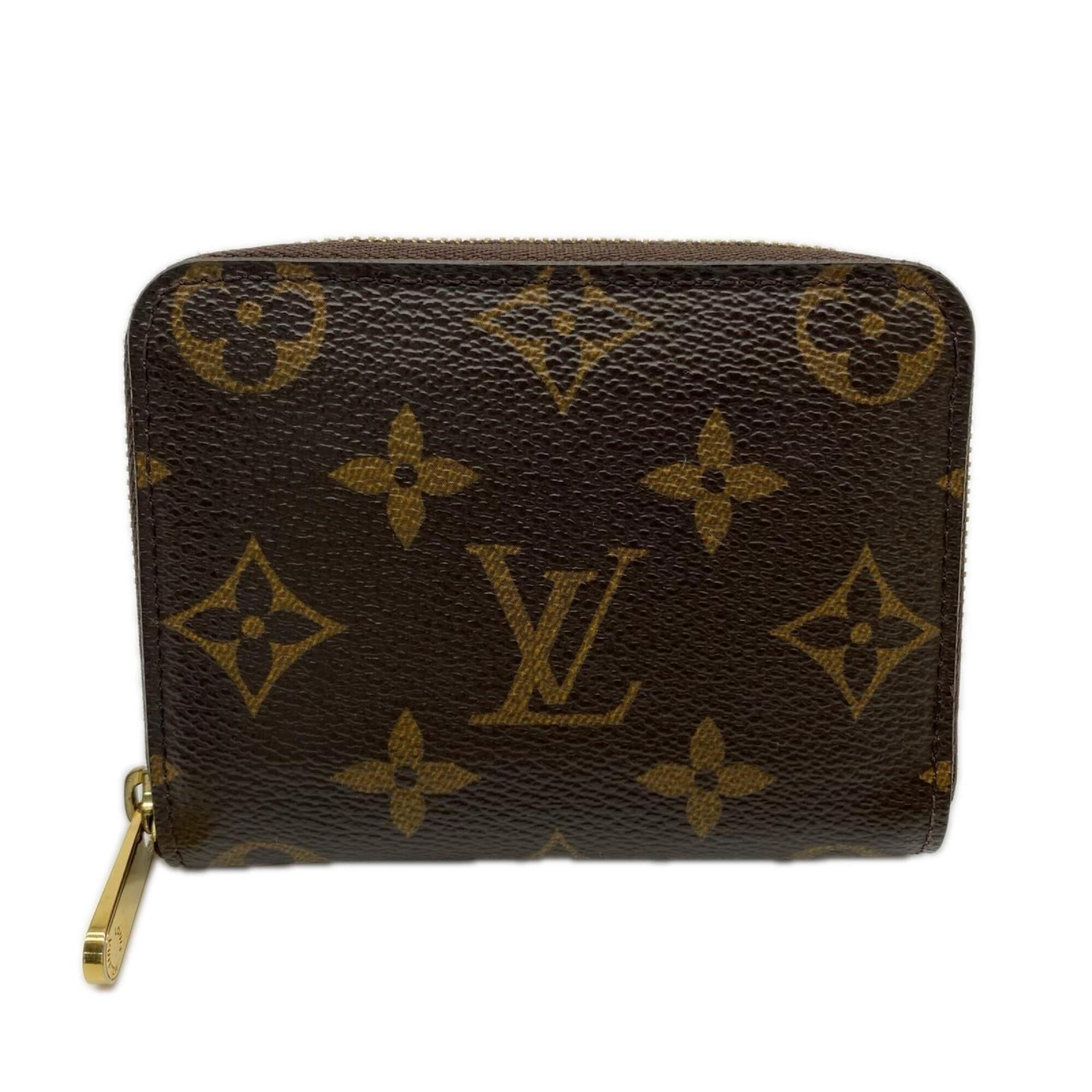 Louis Vuitton Monogram Beige Brown Monogram Monogram Leather Coin Purse/Coin Case (Pre-Owned)