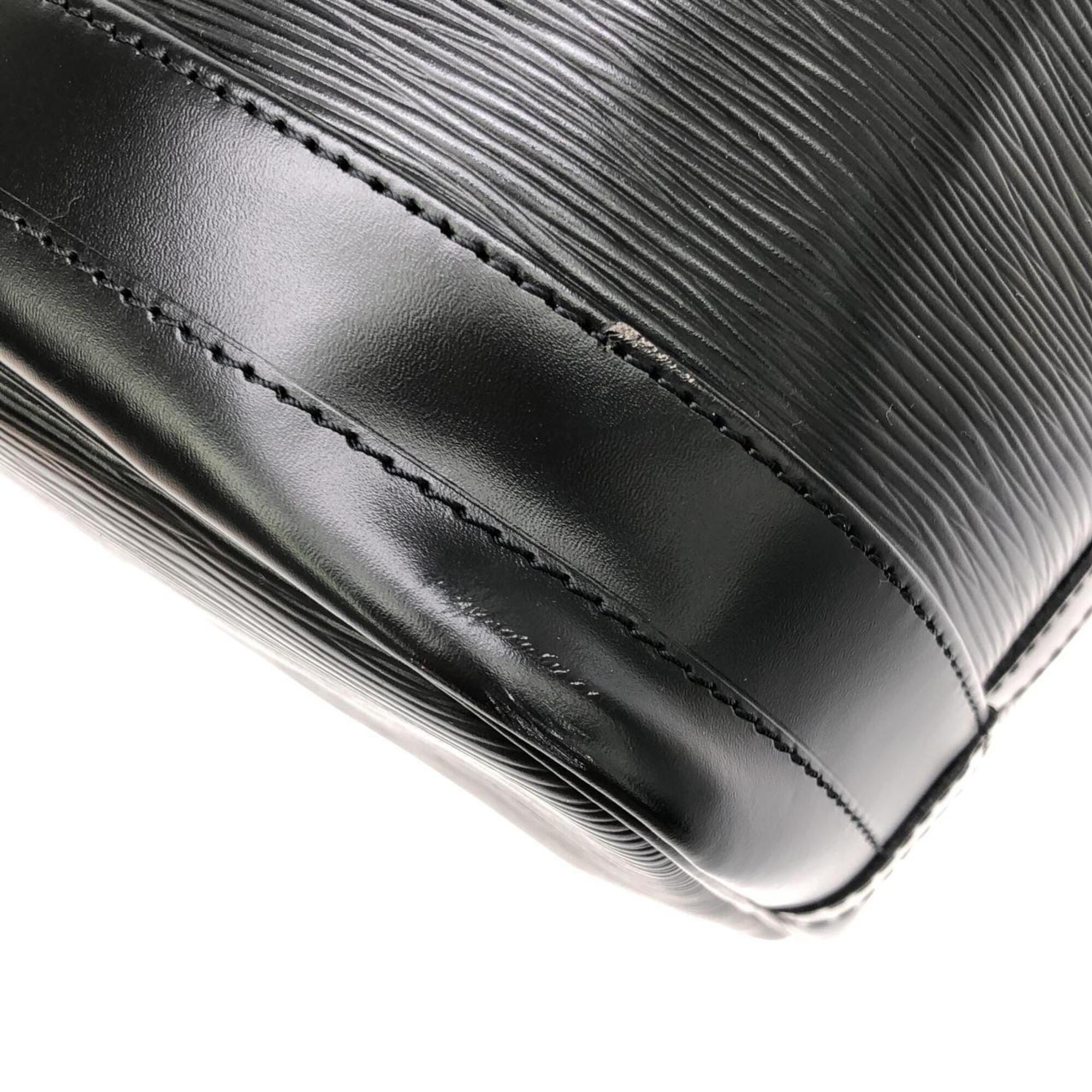 Louis Vuitton Black Leather Shoulder Bag (Pre-Owned)