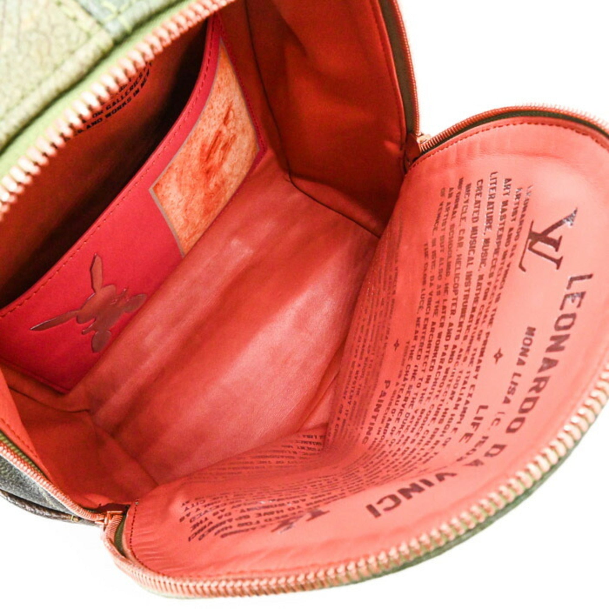 Louis Vuitton Green Pink Pvc Backpack (Pre-Owned)