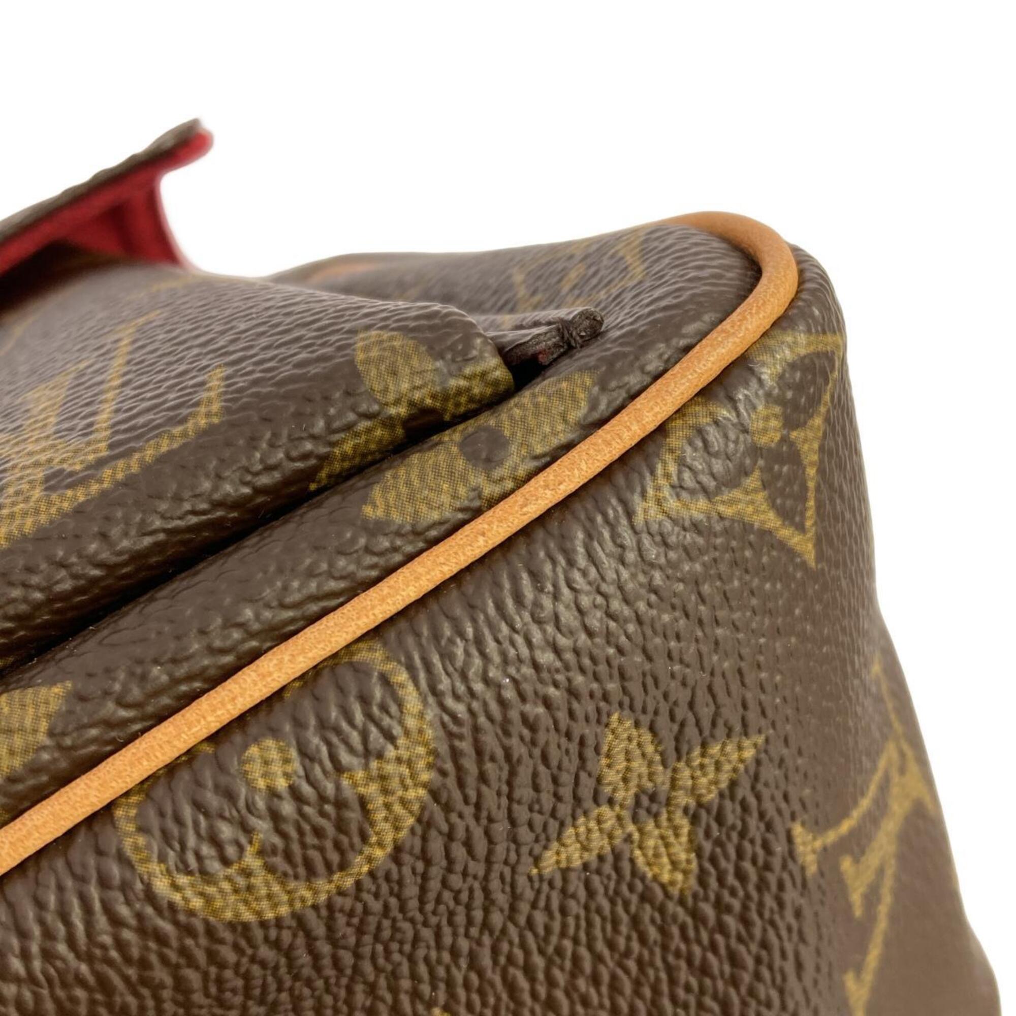 Louis Vuitton Marron Coated Canvas Shoulder Bag (Pre-Owned)