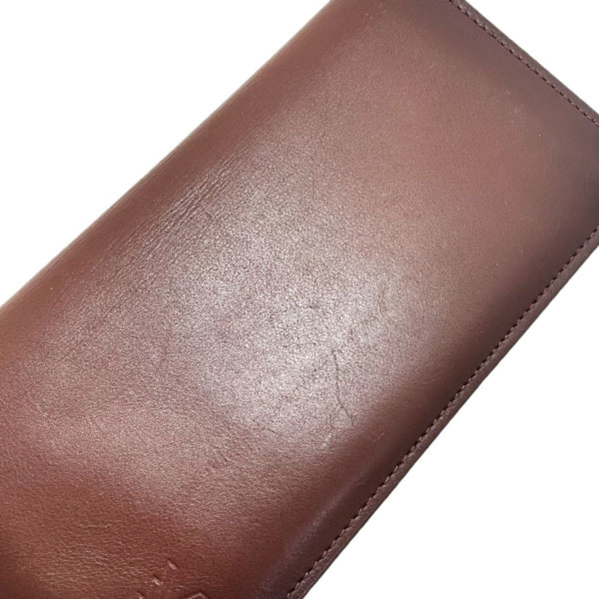 Louis Vuitton Brown Ombre Leather Long Wallet (Bi-Fold) (Pre-Owned)