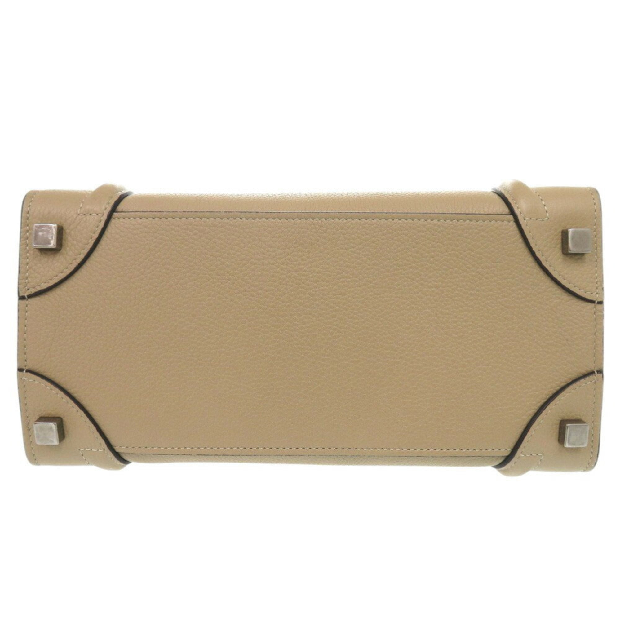 Celine Beige Leather Handbag (Pre-Owned)