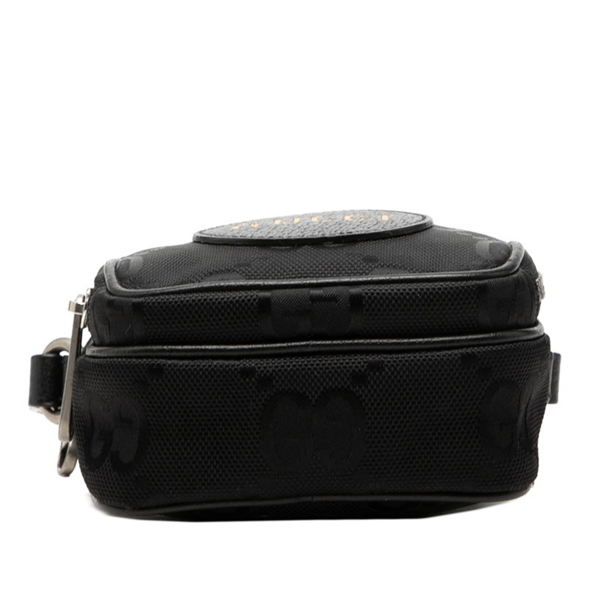 Gucci Black Nylon Leather Shoulder Bag (Pre-Owned)