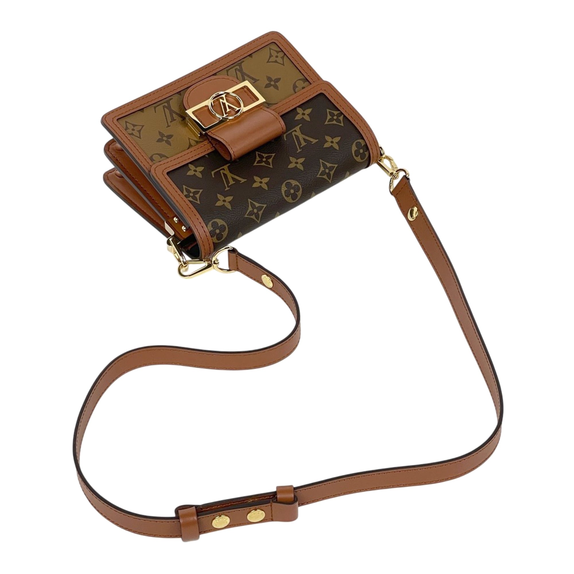 Louis Vuitton Brown Monogram Monogram Monogram Reverse Shoulder Bag (Pre-Owned)