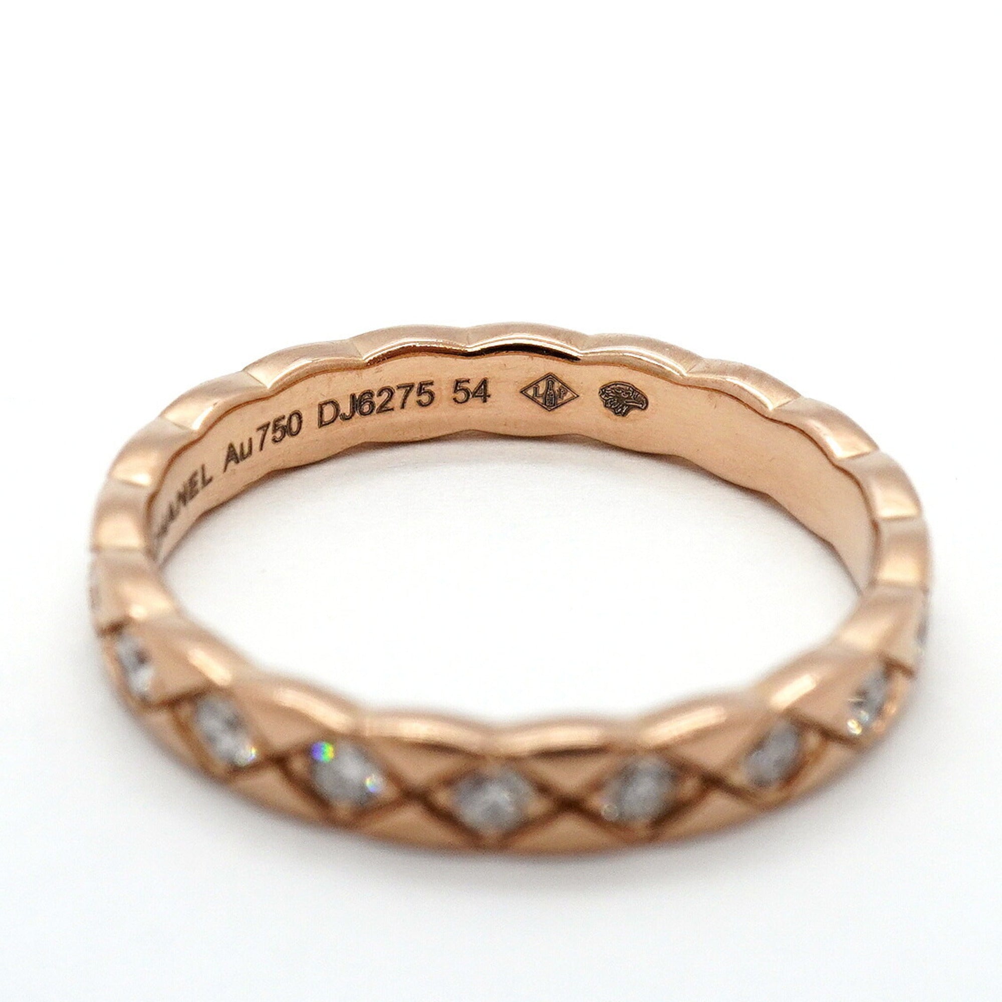 Chanel Pink Gold (18K) Band Ring (Pre-Owned)