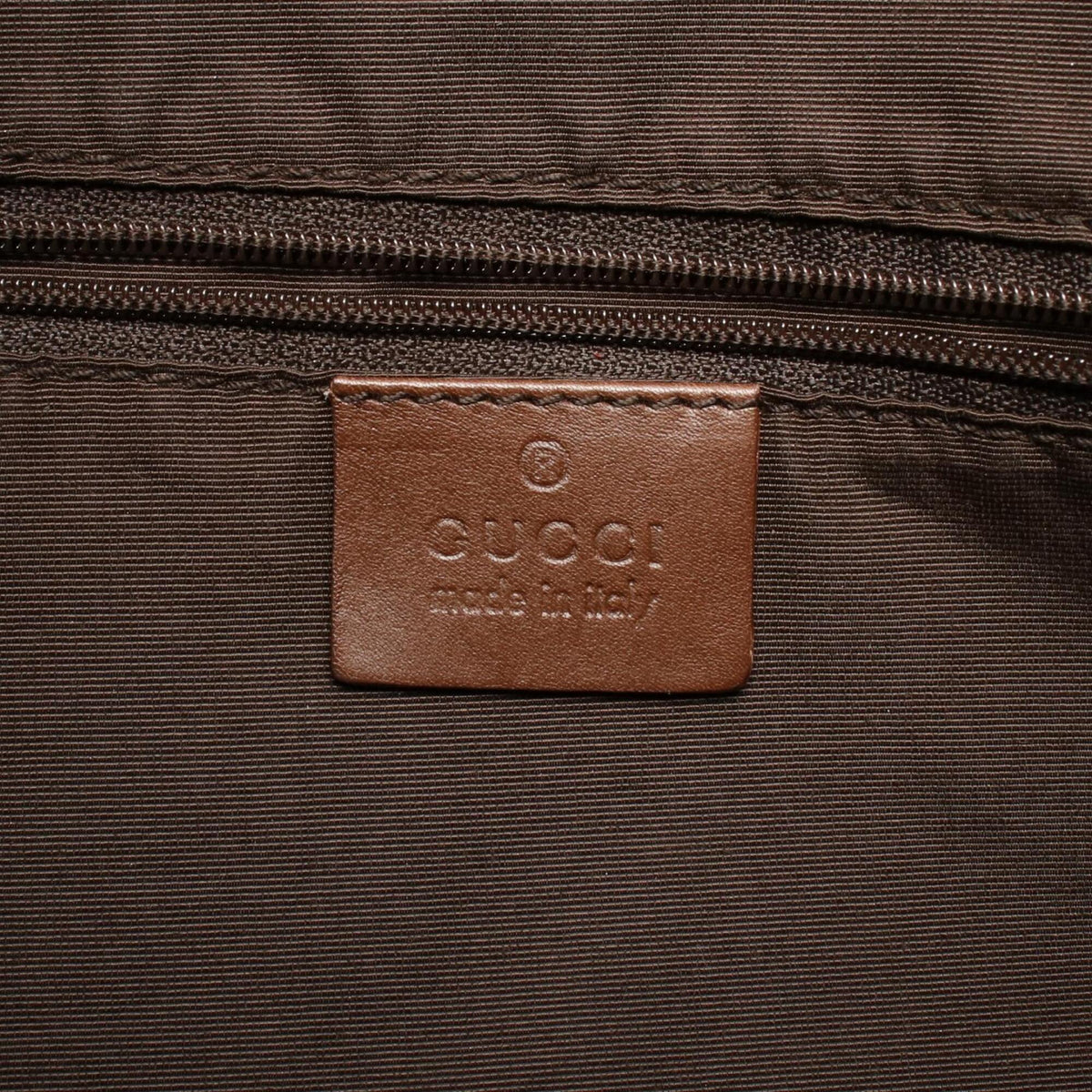 Gucci Brown Pink Canvas Leather Handbag (Pre-Owned)