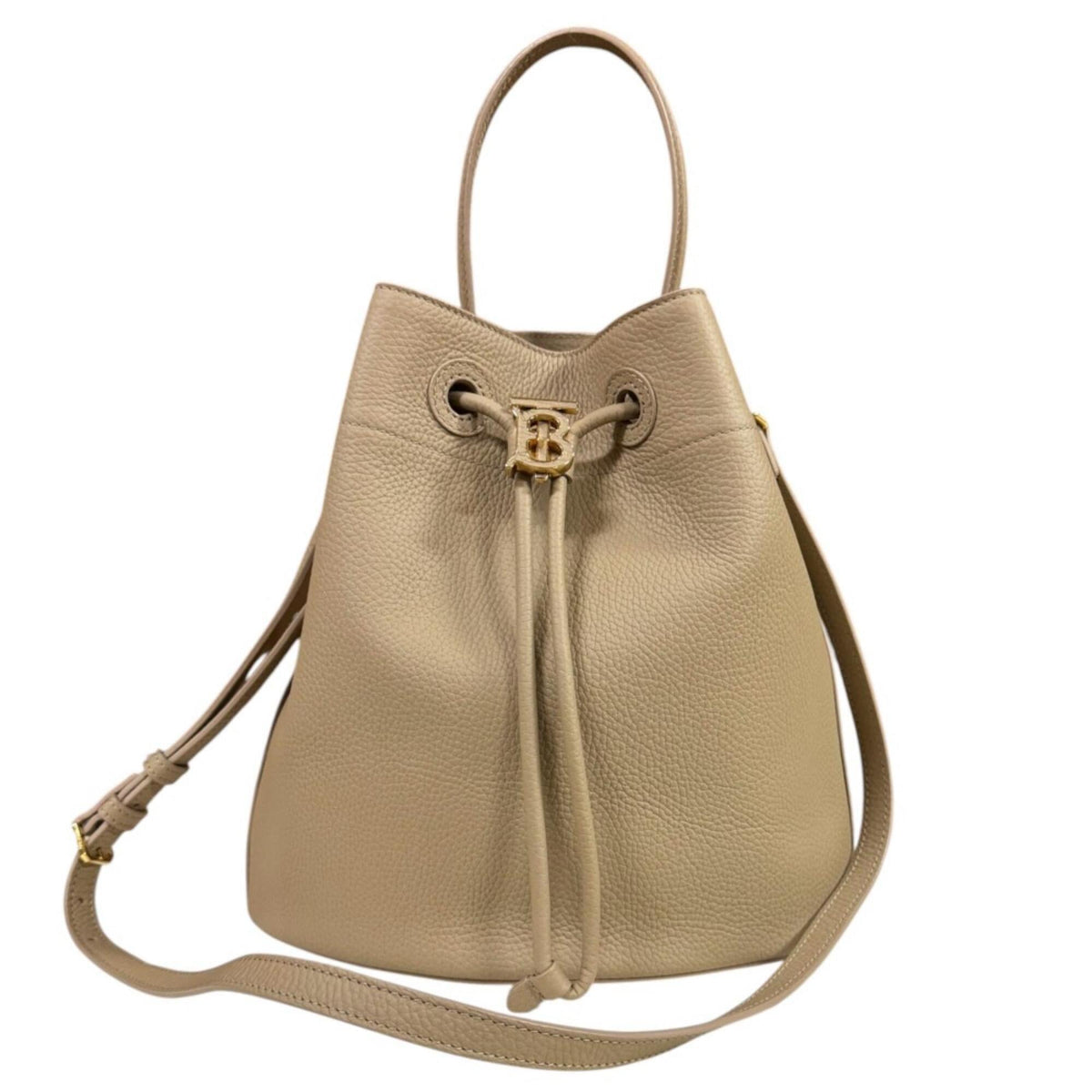 Burberry Beige Leather Shoulder Bag (Pre-Owned)