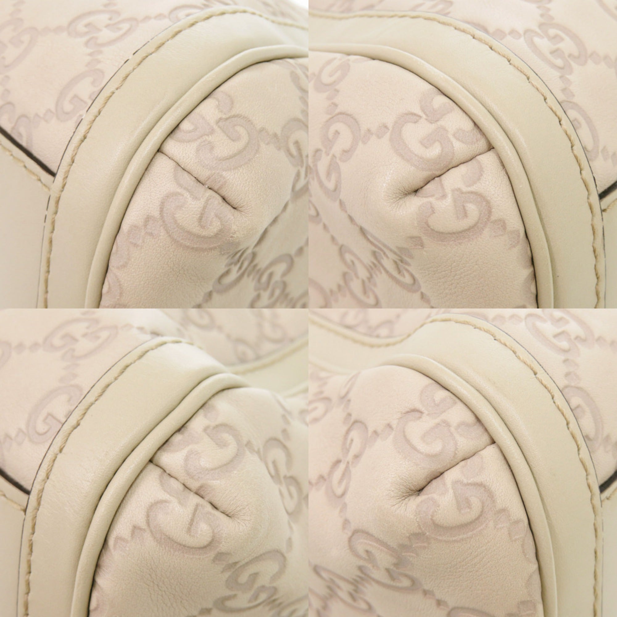 Gucci Ivory Leather Handbag (Pre-Owned)