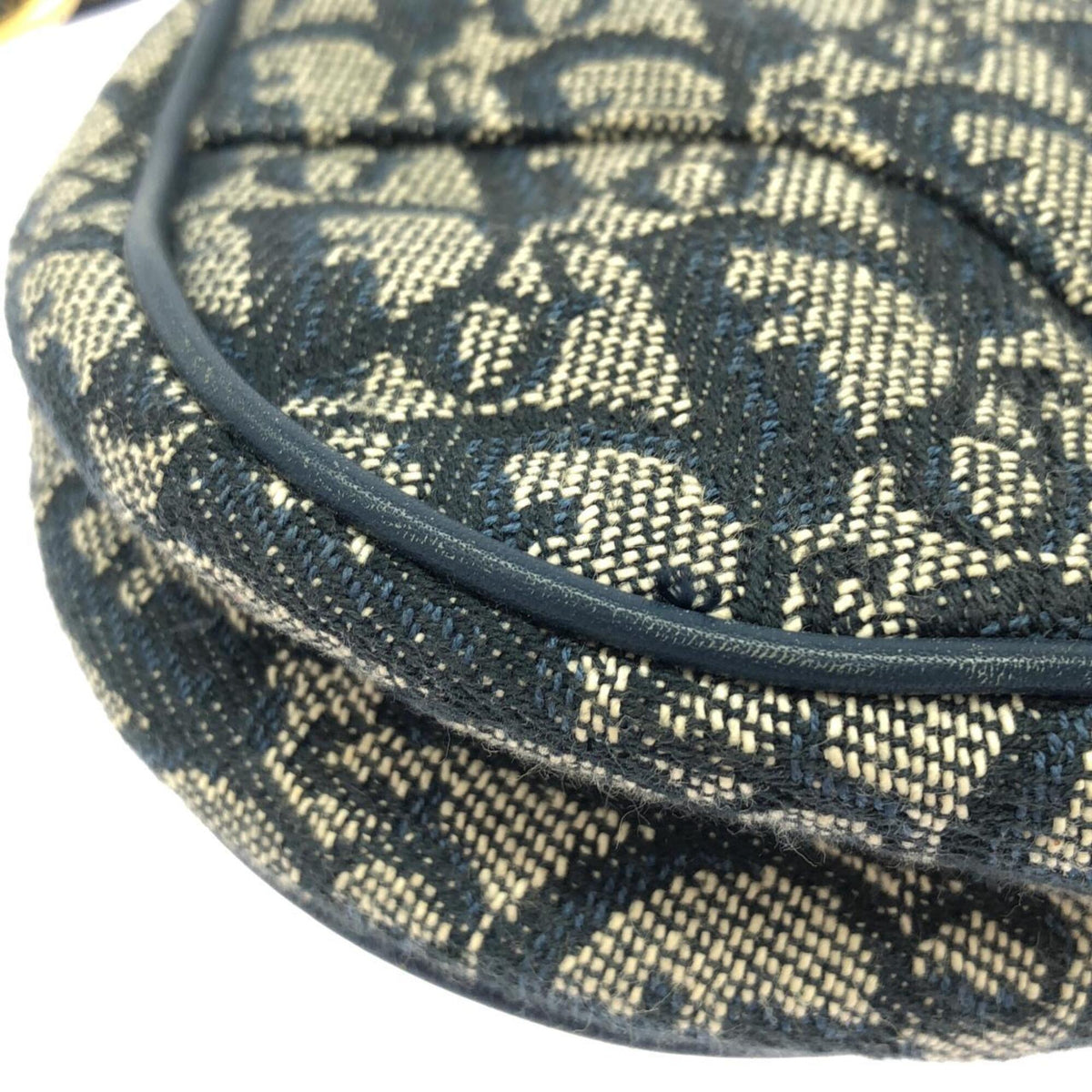 Christian Dior Blue Canvas Shoulder Bag (Pre-Owned)