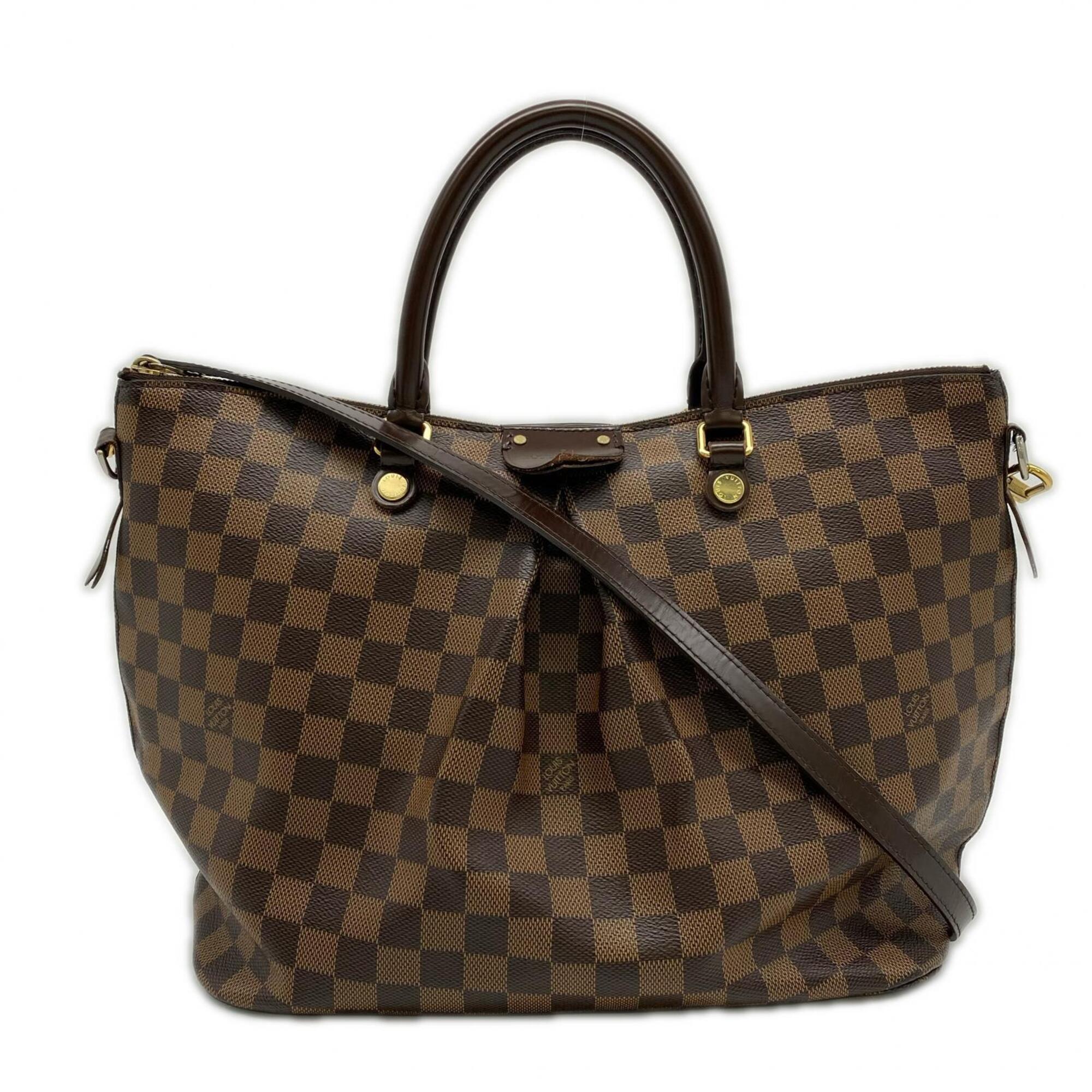 Louis Vuitton Brown Coated Canvas Leather Handbag (Pre-Owned)