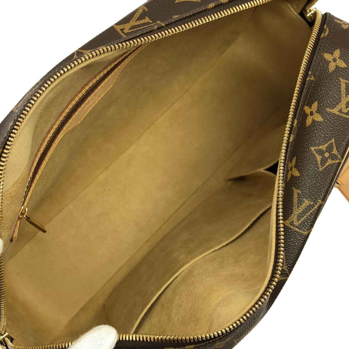 Louis Vuitton Monogram Marron Coated Canvas Shoulder Bag (Pre-Owned)