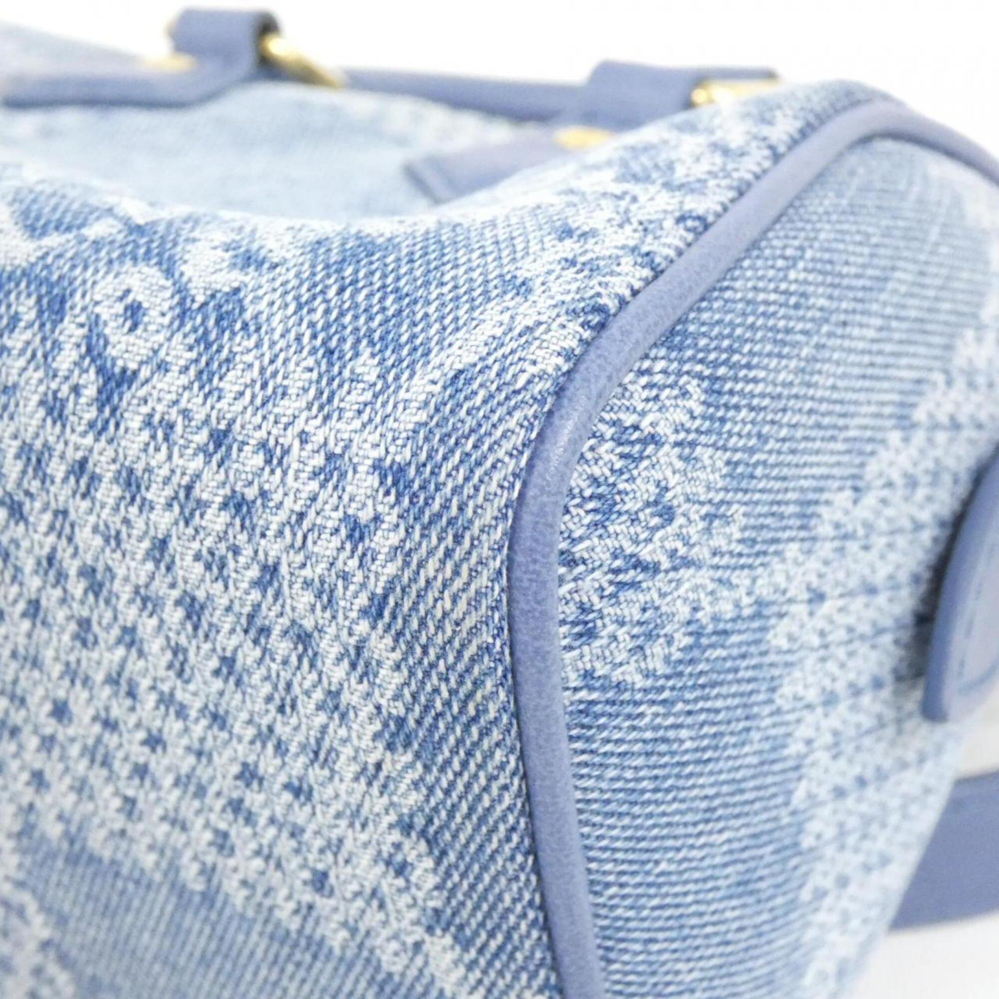 Louis Vuitton Blue Denim Handbag (Pre-Owned)