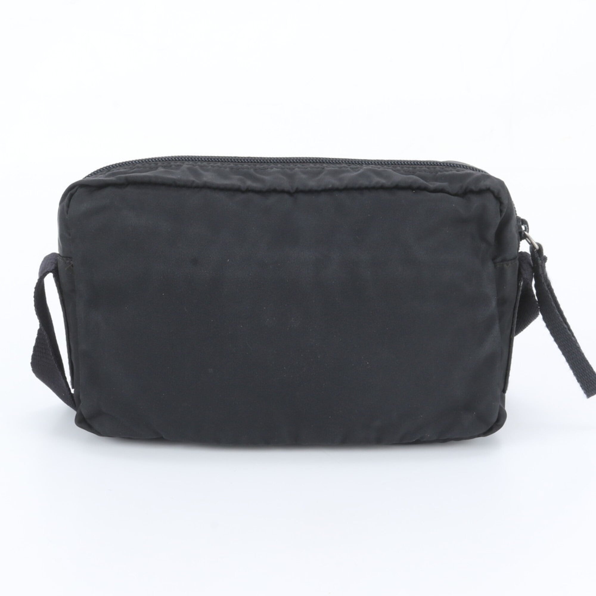 Prada Black Leather Nylon Shoulder Bag (Pre-Owned)