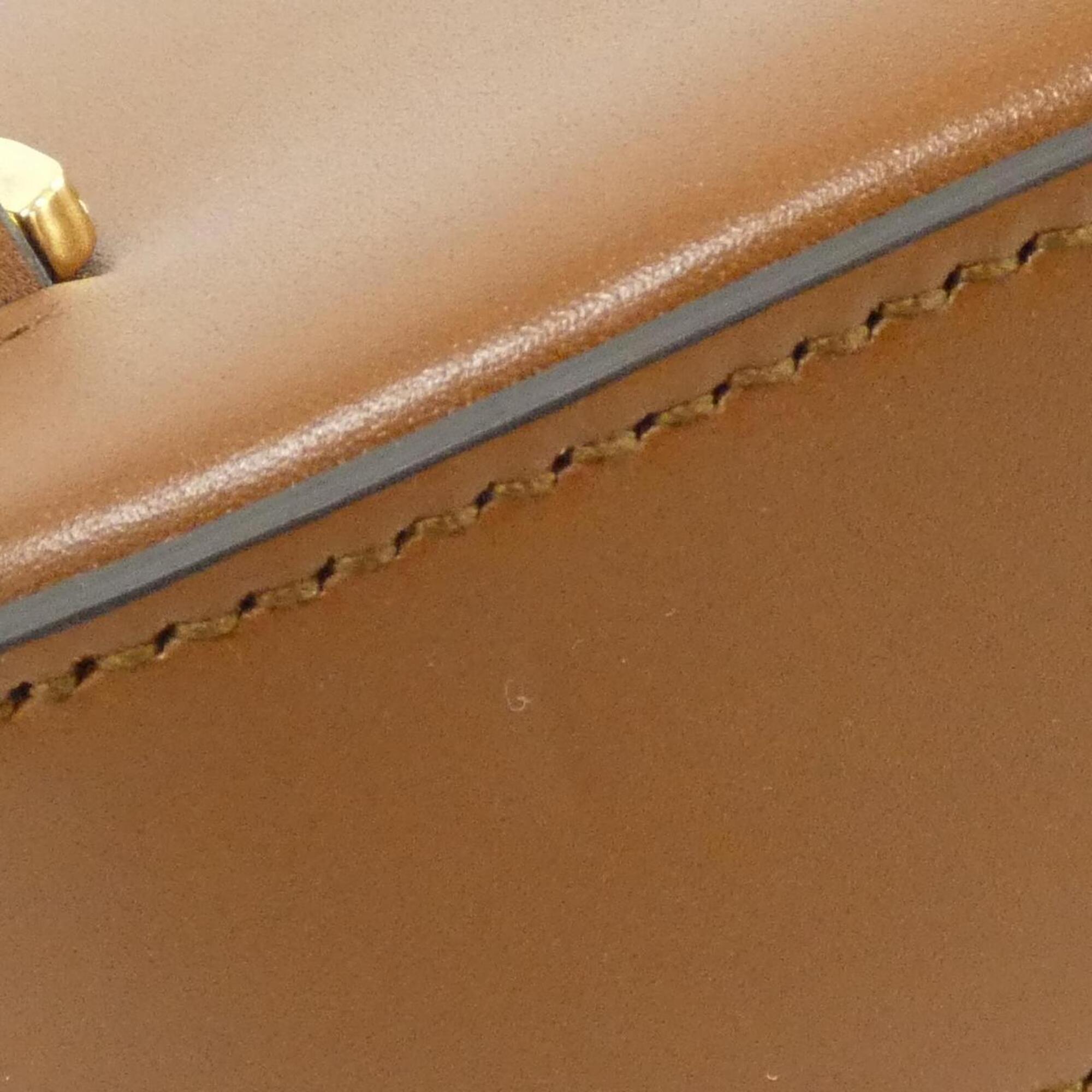 Gucci Brown Leather Handbag (Pre-Owned)