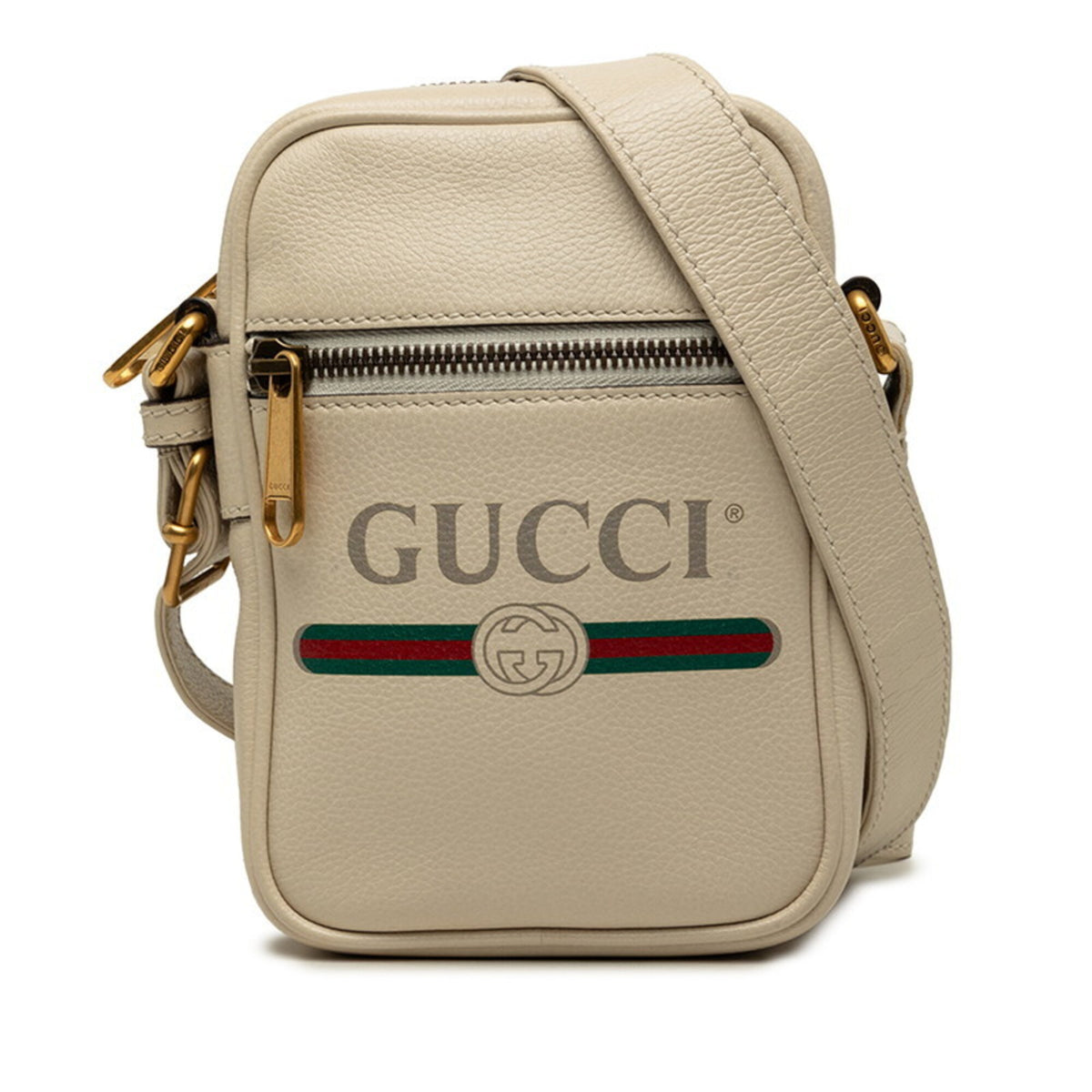 Gucci White Leather Shoulder Bag (Pre-Owned)
