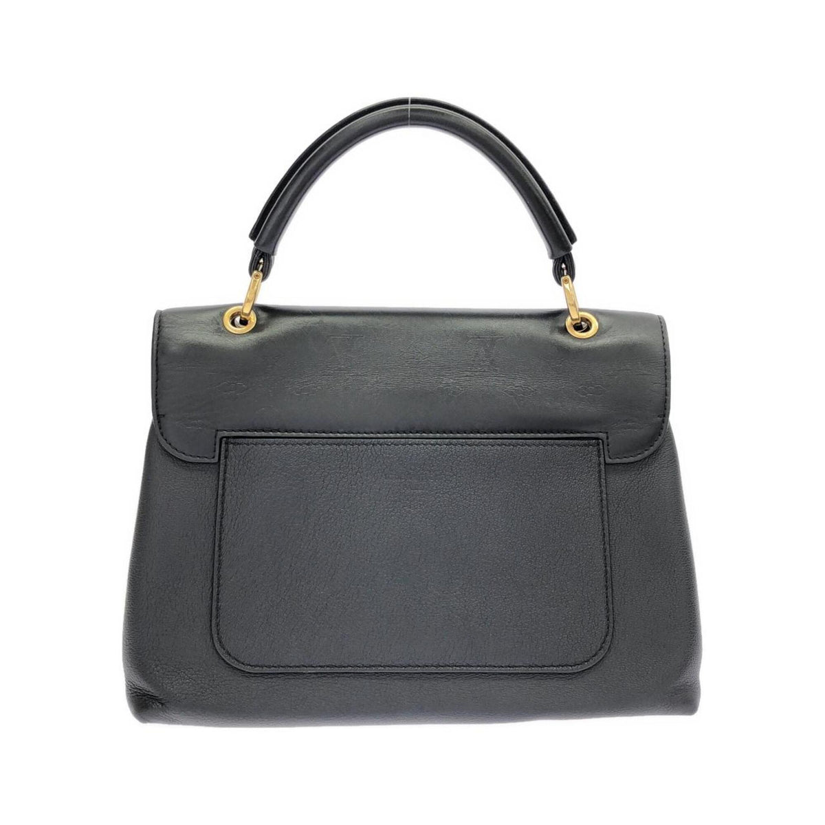 Louis Vuitton Very Black Leather Handbag (Pre-Owned)