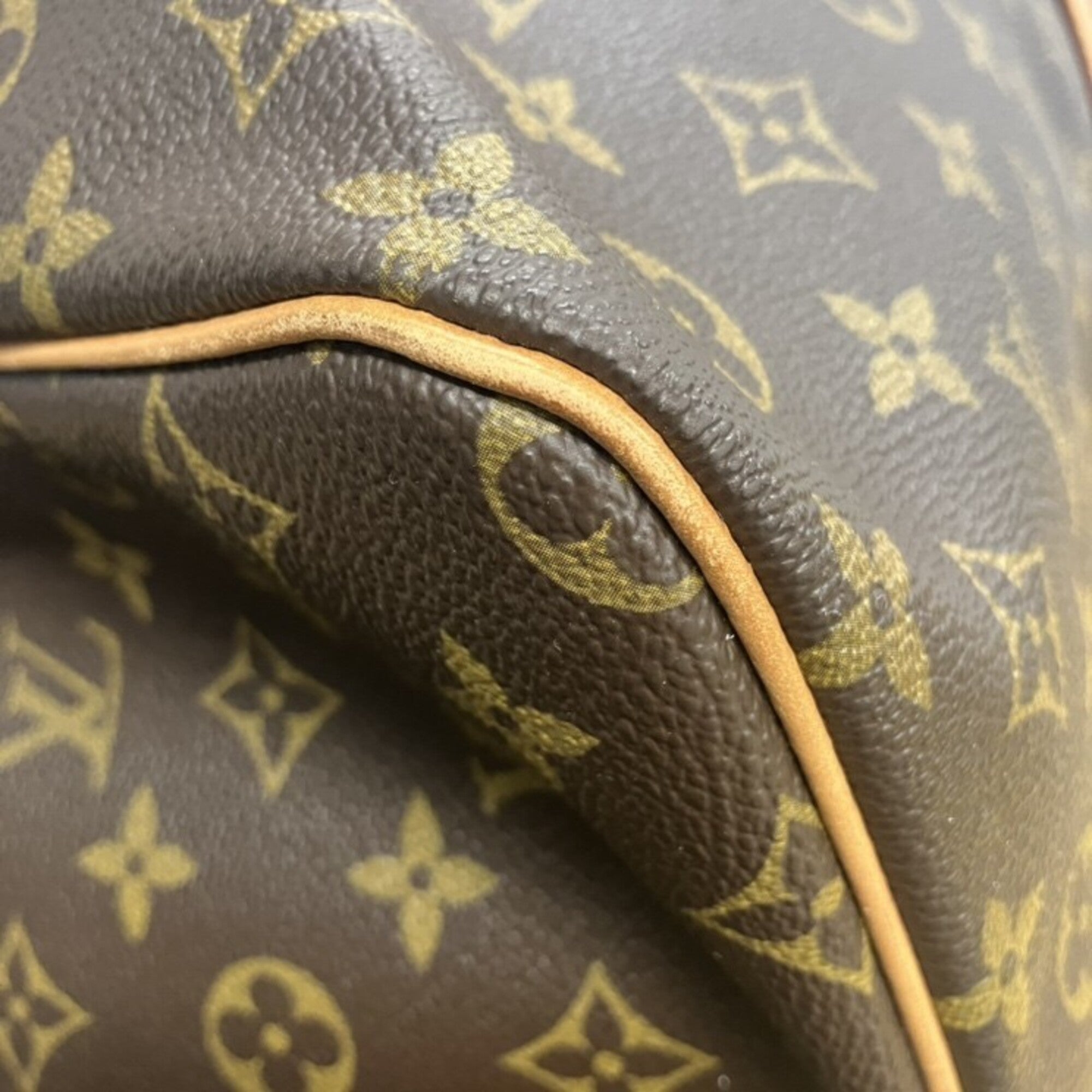 Louis Vuitton Monogram Brown Monogram Leather Boston Bag (Pre-Owned)