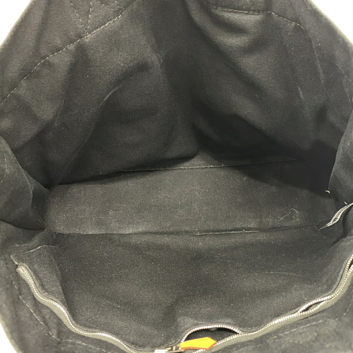 Hermes Black Canvas Tote Bag (Pre-Owned)