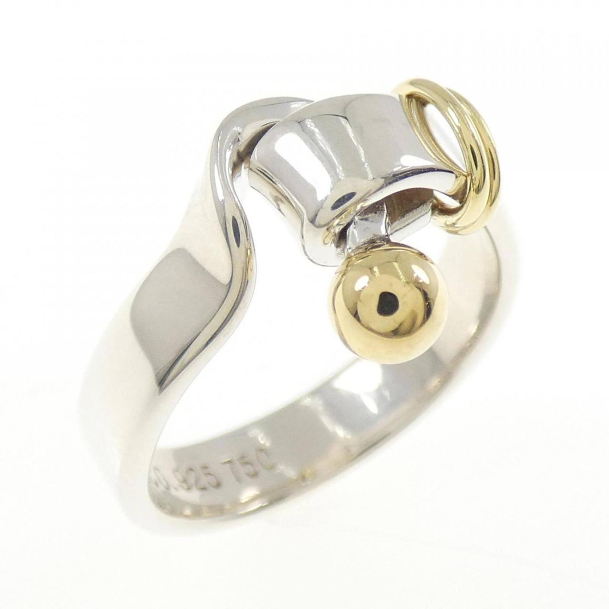 Tiffany Yellow Gold (18K) Silver 925 Band Ring (Pre-Owned)