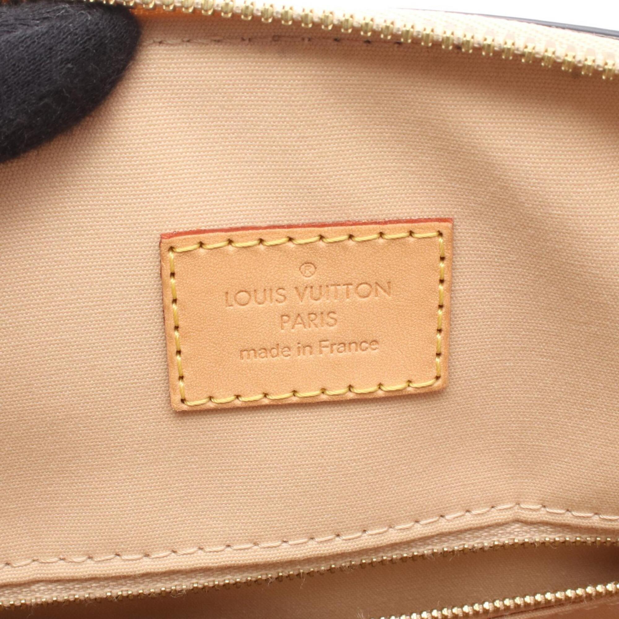 Louis Vuitton Beige Black Dune Vernis Handbag (Pre-Owned)