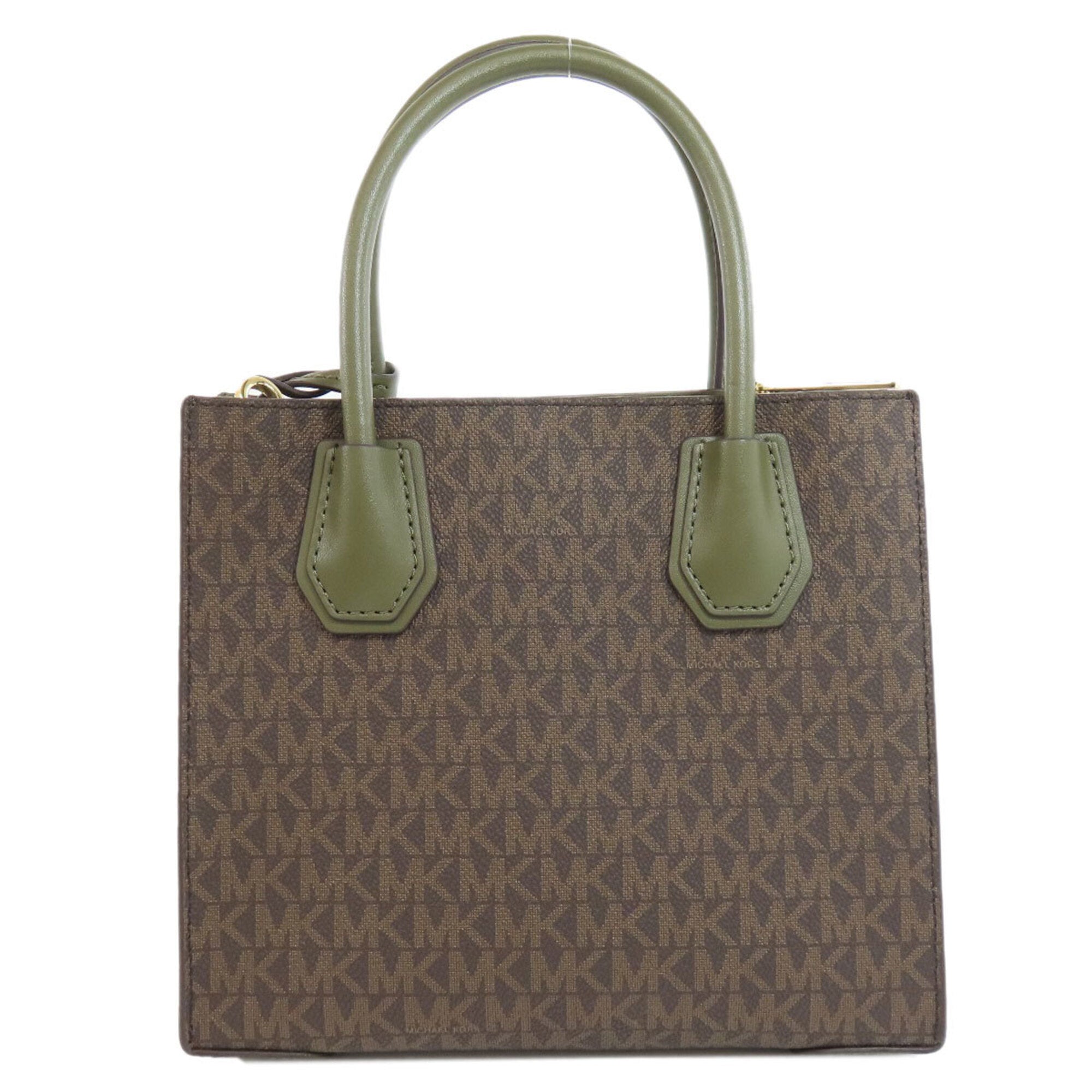 Michael Kors Black Khaki Pvc Handbag (Pre-Owned)