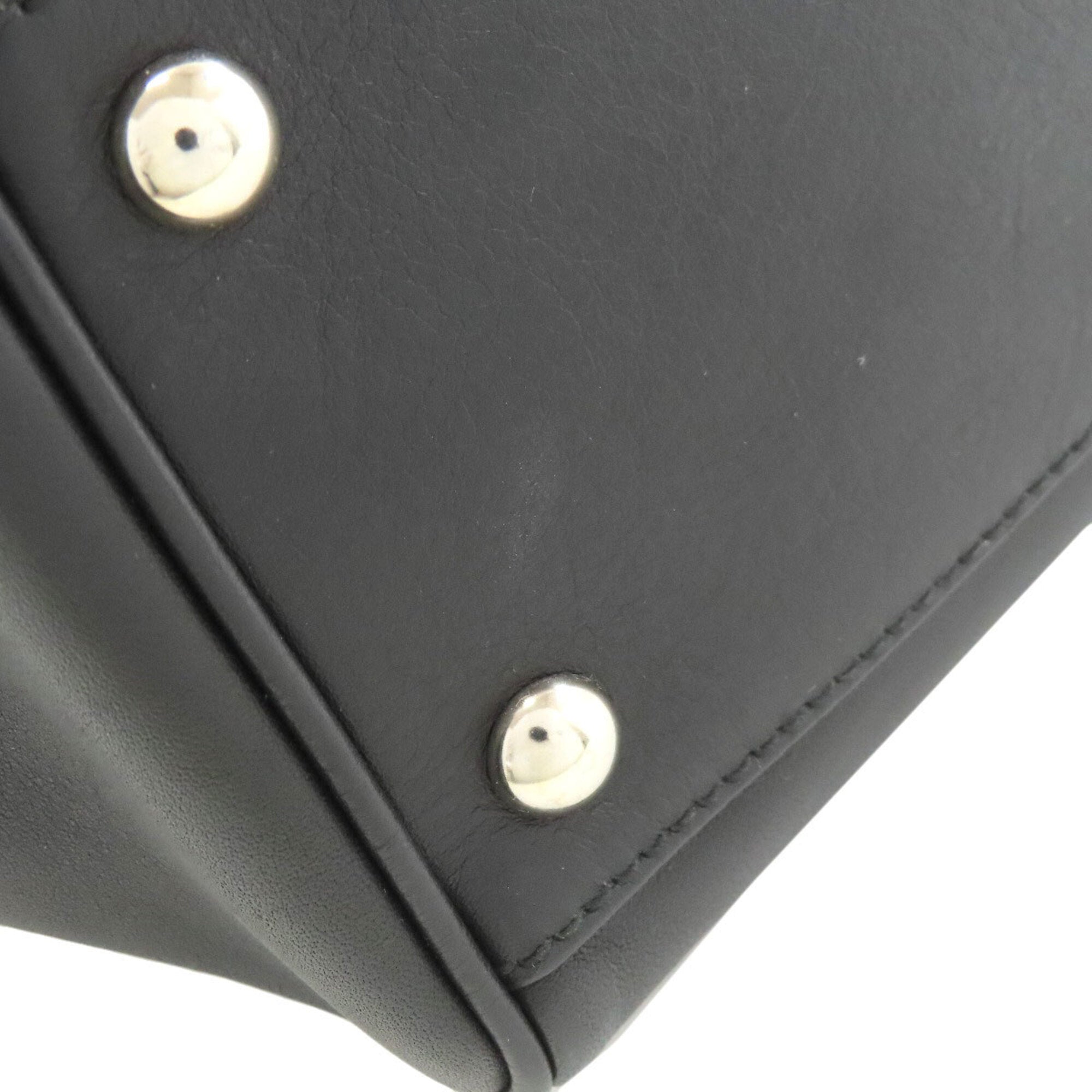 Gucci Horsebit Black Leather Tote Bag (Pre-Owned)