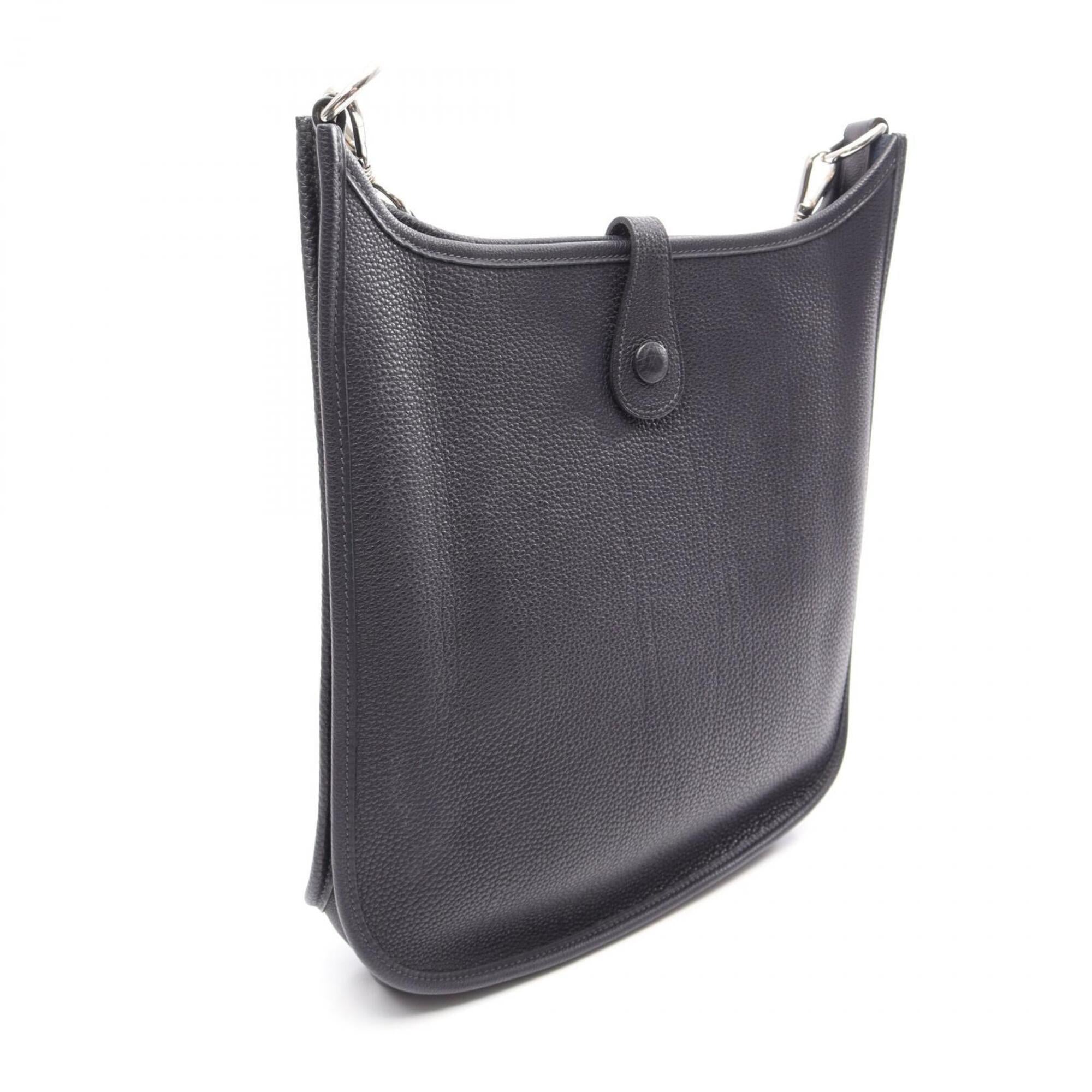 Hermes Navy Togo Leather Handbag Shoulder Bag (Pre-Owned)