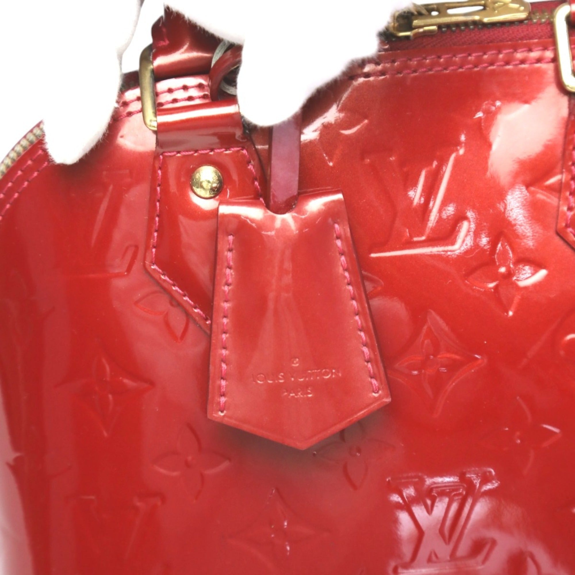Louis Vuitton Monogram Vernis Red Color Monogram Vernis Handbag (Pre-Owned)