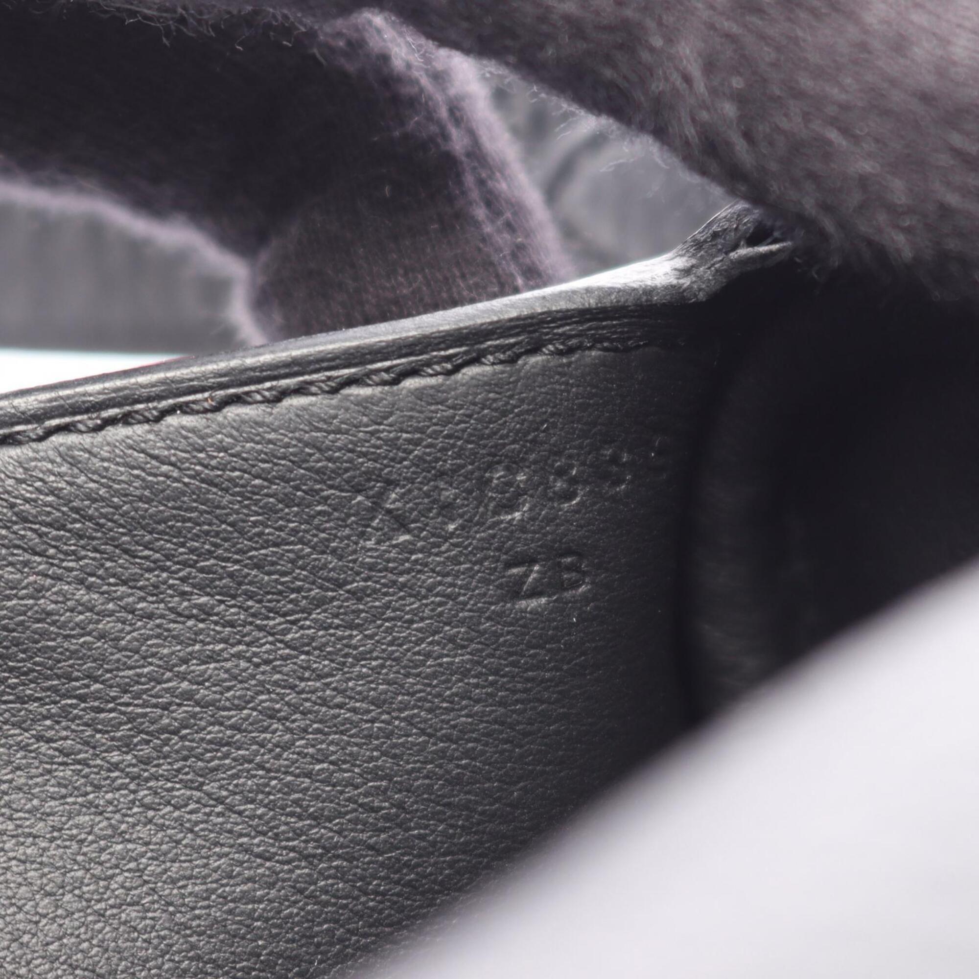 Hermes Black Taurillon Clemence Leather Handbag Shoulder Bag (Pre-Owned)