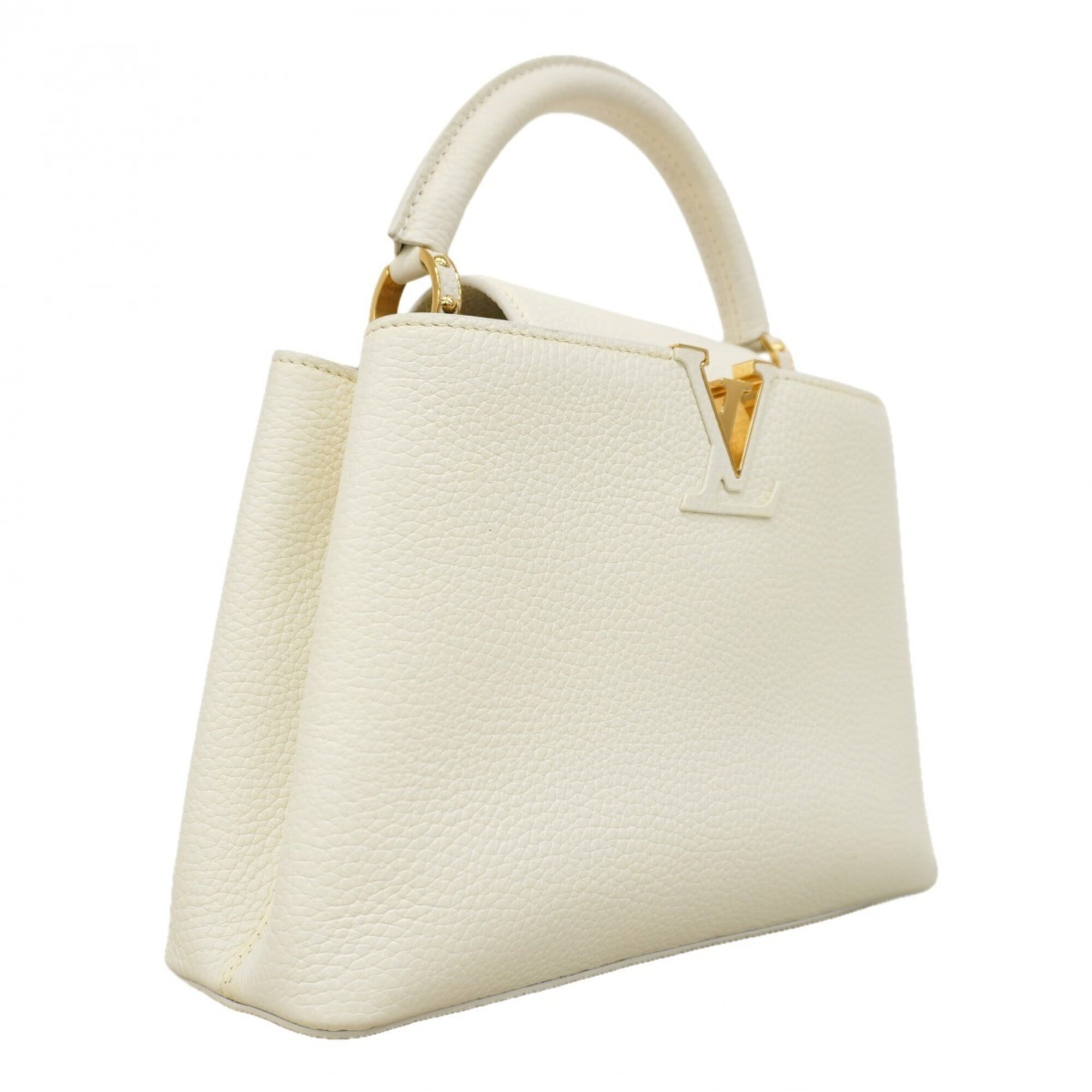 Louis Vuitton Blanc Gray Handbag (Pre-Owned)